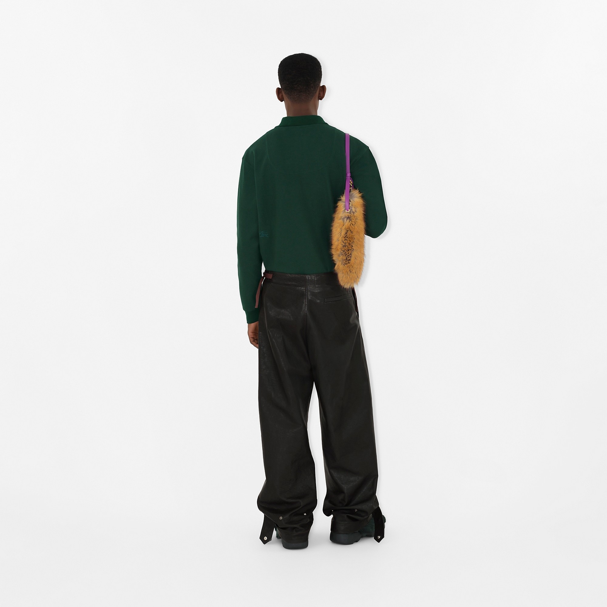 Long-sleeve Cotton Polo Shirt - 4