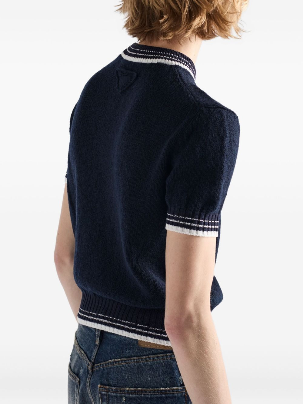 short-sleeve knit top - 4