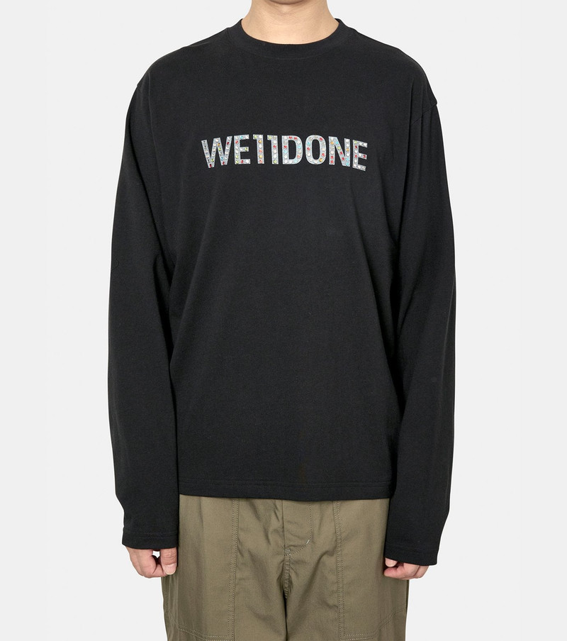 We11done COLORFUL RHINESTONE LONG-SLEEVED T-S outlook