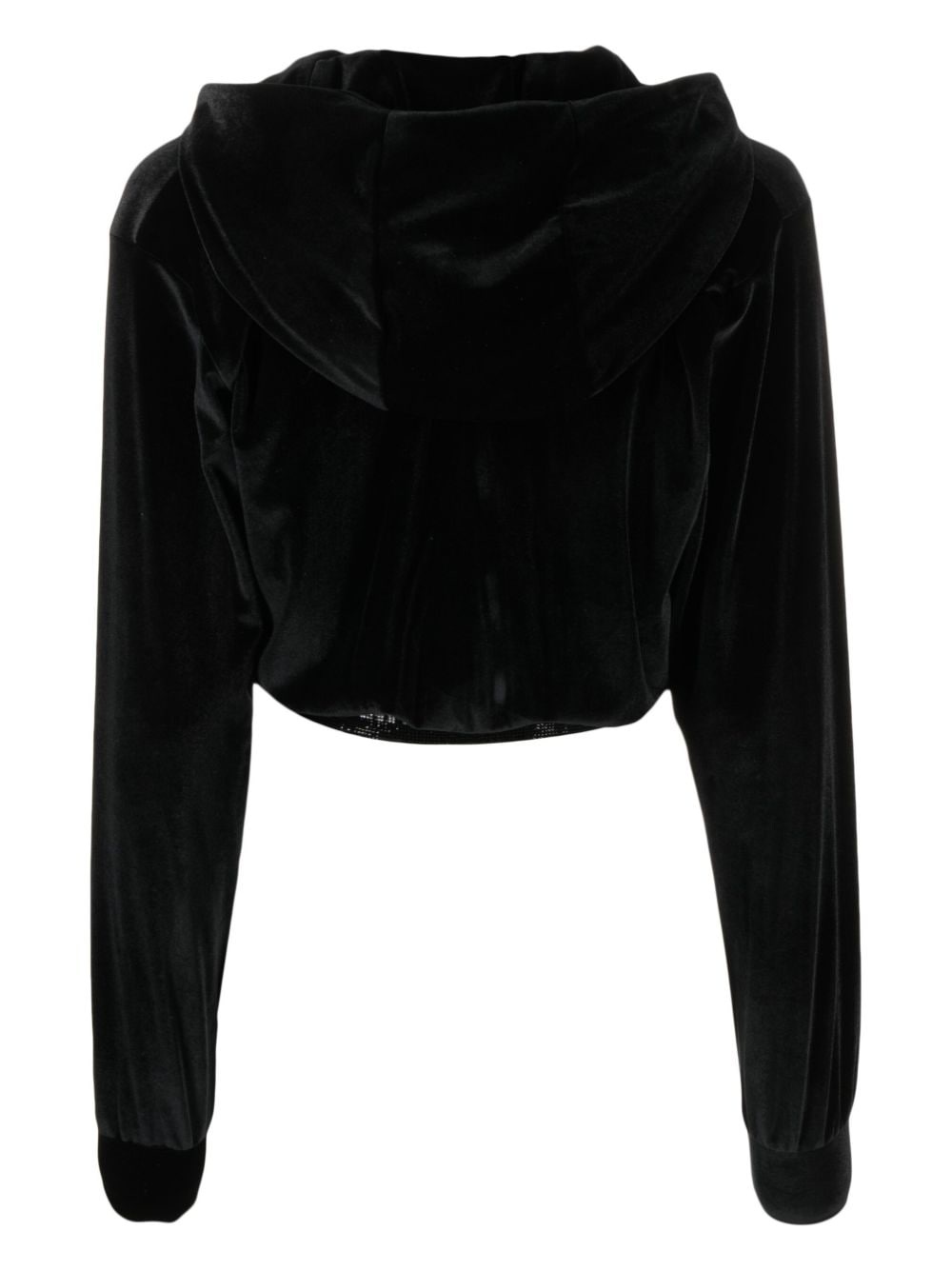 embellished-logo hooded cardigan - 2