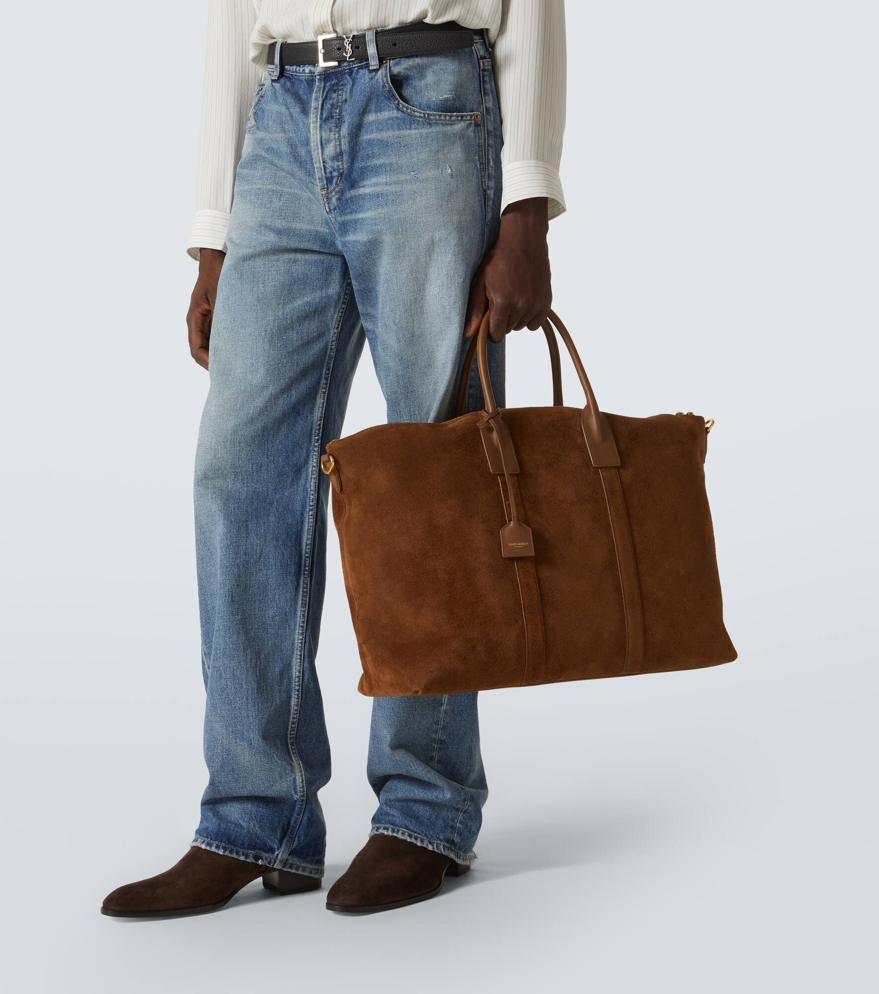 Giant suede bowling bag - 2
