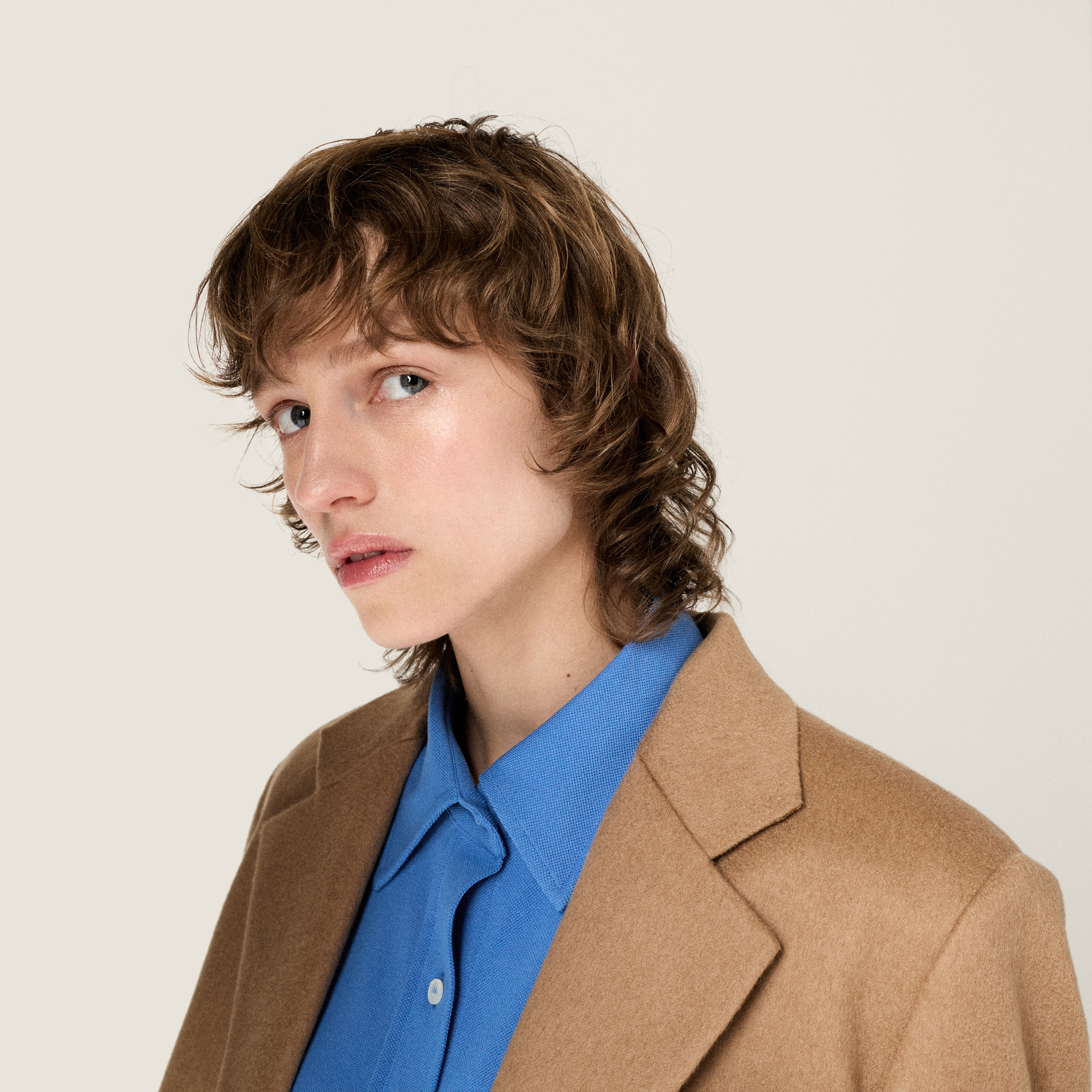 Single-breasted camel hair jacket - 5
