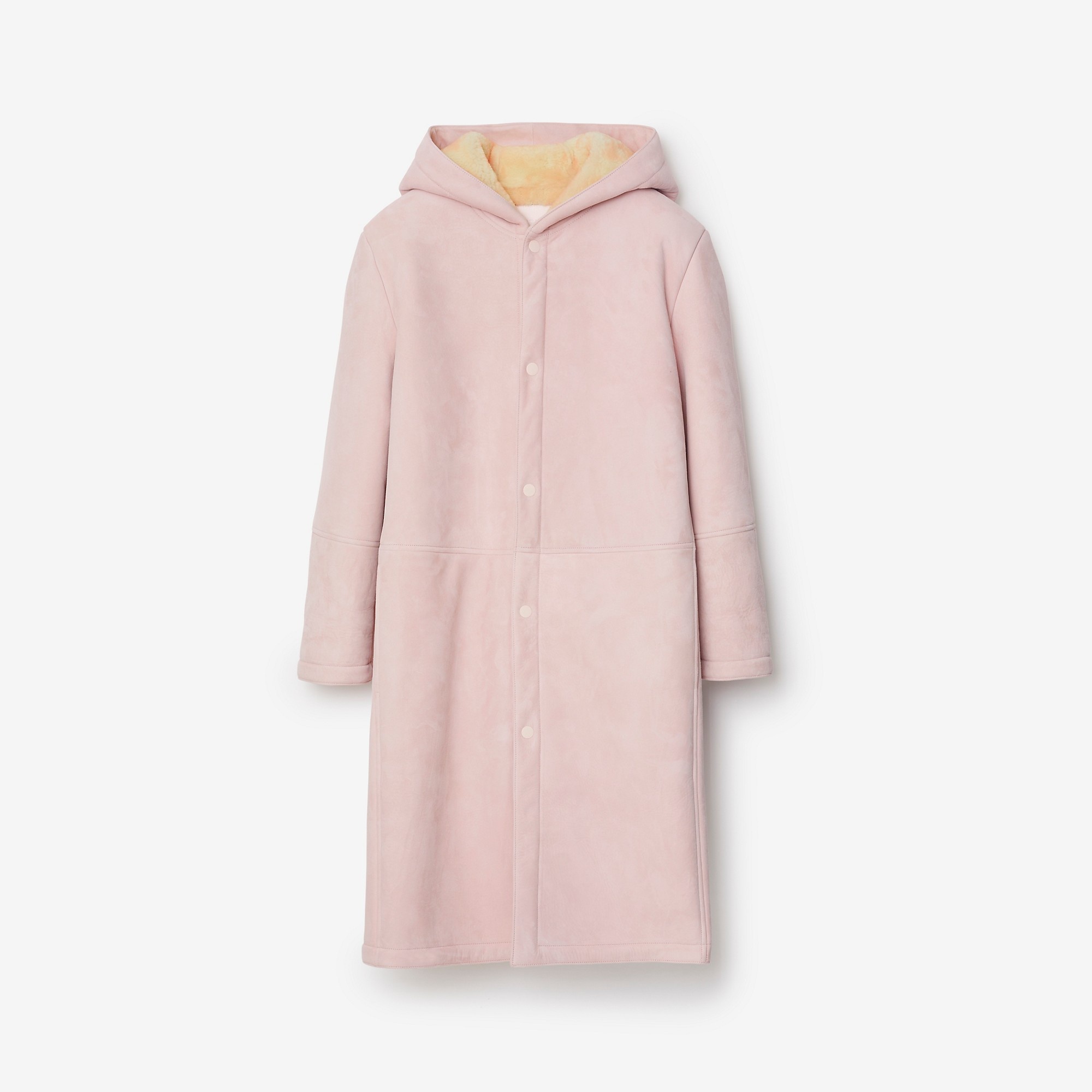 Suede and Shearling Coat - 8