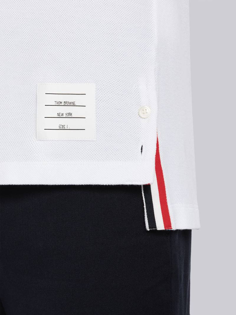 Classic Pique Stripe Short Sleeve Turtleneck 6