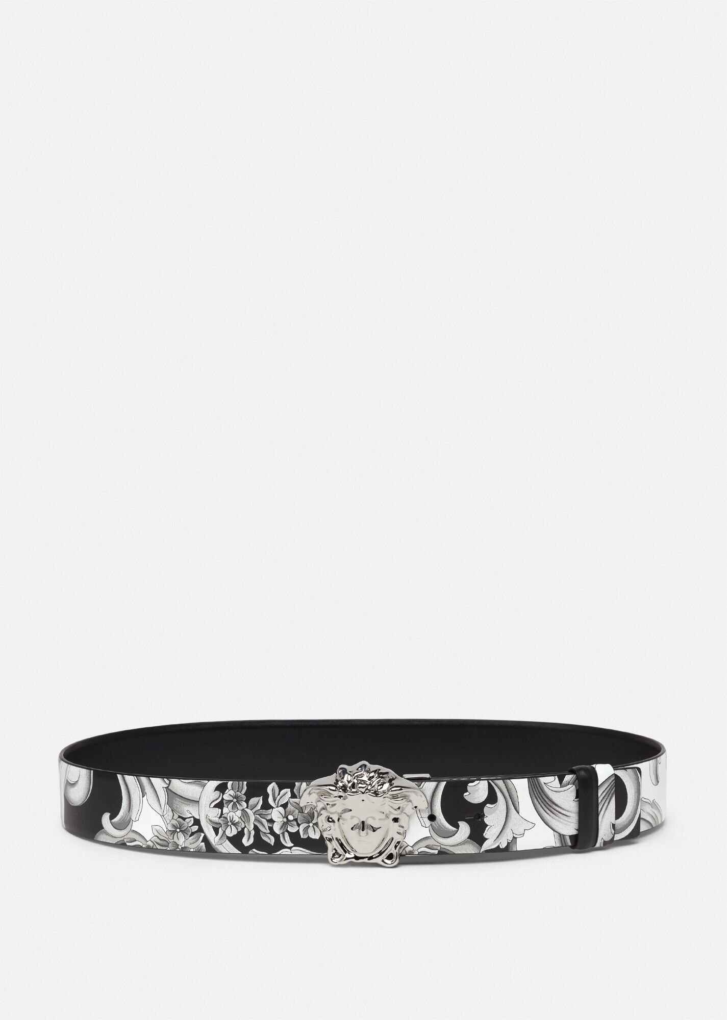 La Medusa Silver Baroque Reversible Belt - 1