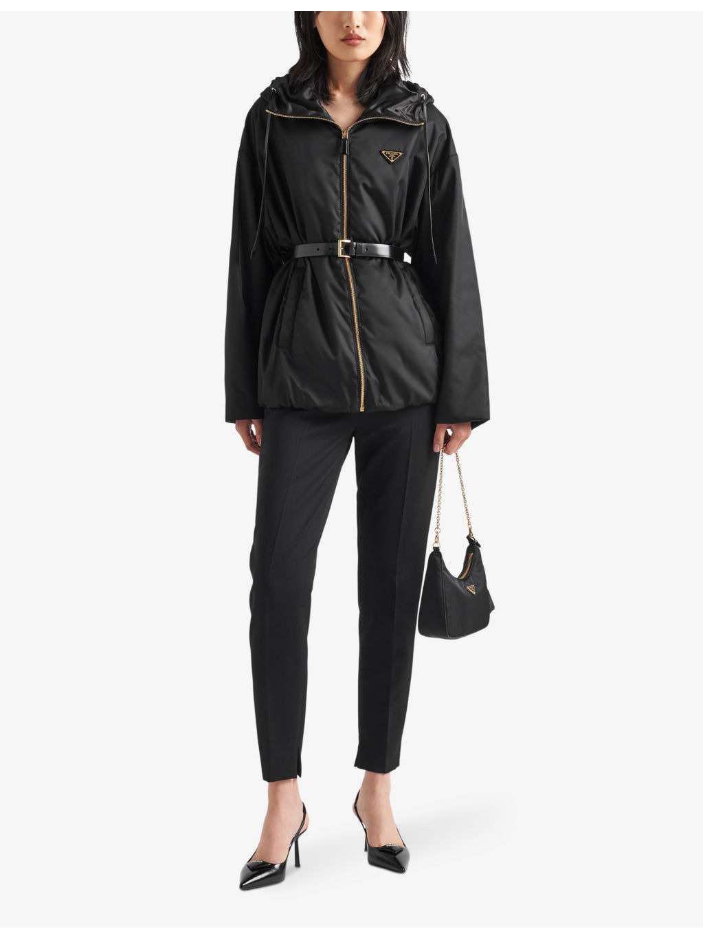 Re-Nylon belted recycled-nylon jacket - 2