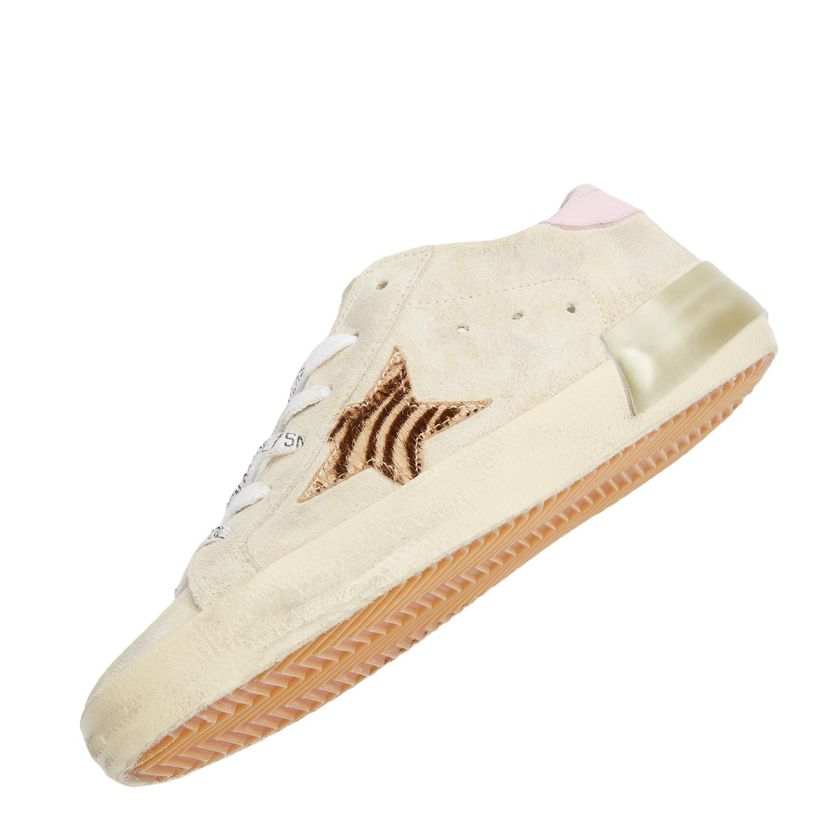 SUPER STAR HORSY ZEBRA PRINTED SNEAKERS (BEIGE/ZEBRA/PINK) - 2