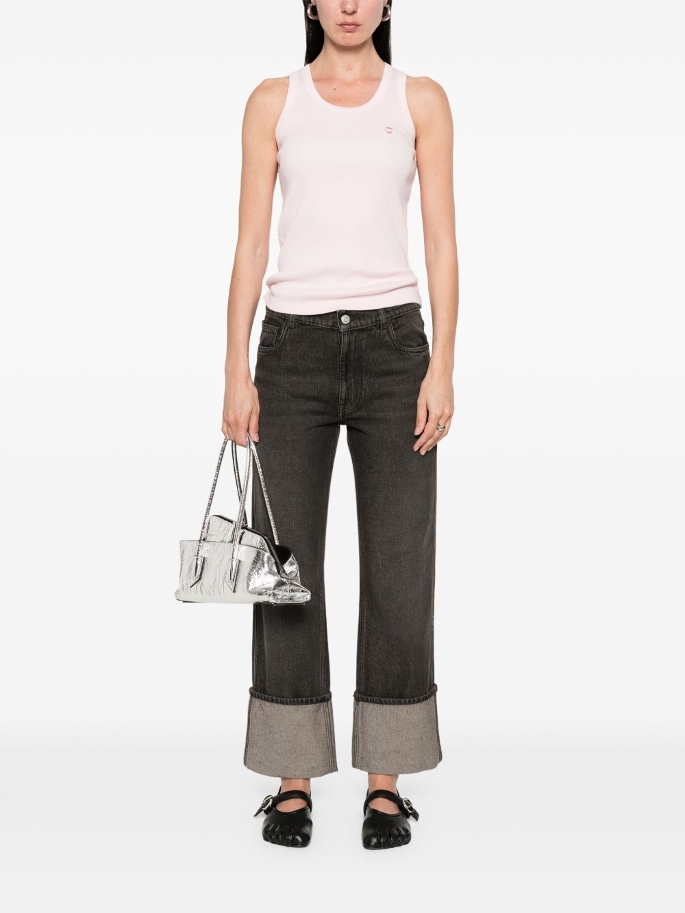 turn up-hem jeans - 2