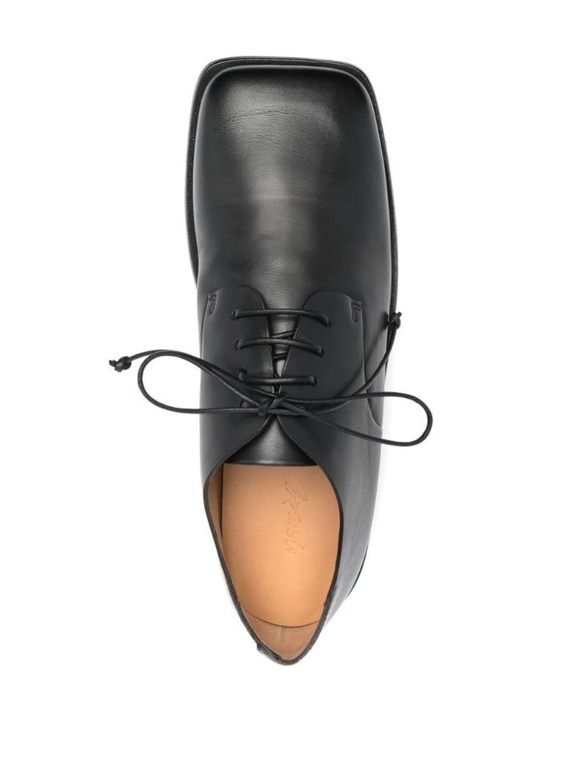 leather square toe derby shoes 4