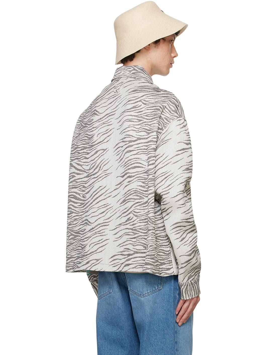 White & Black La Casa 'La chemise Corto' Zebra Shirt - 3