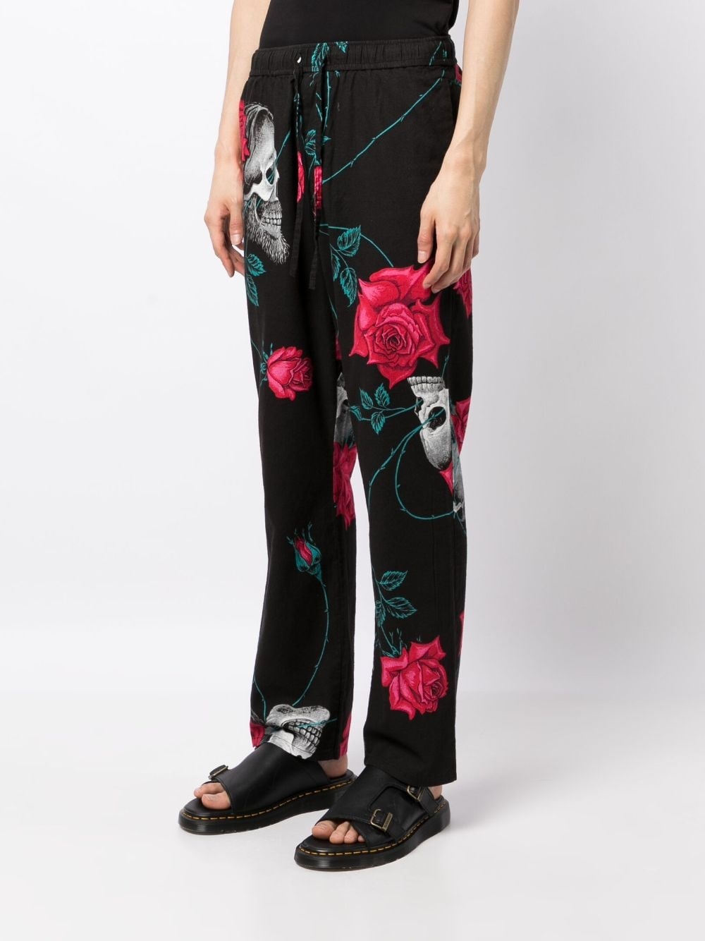 Wildside cotton wide-leg trousers - 3