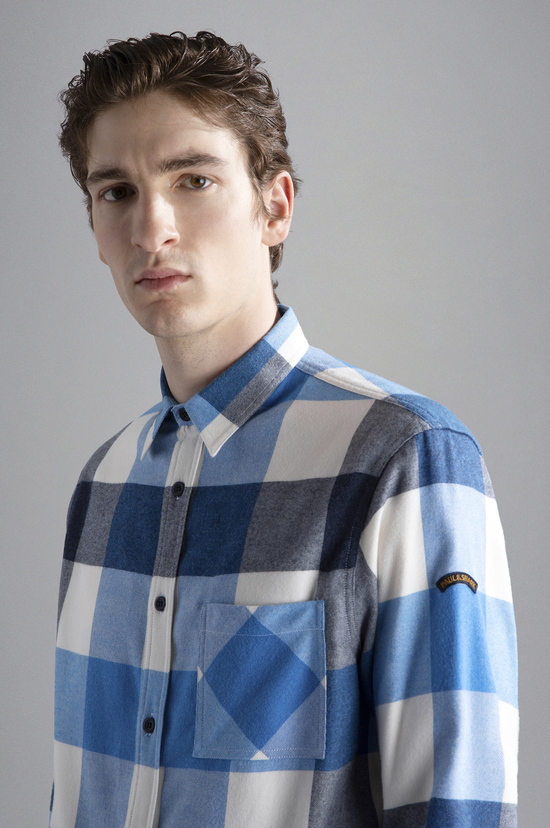 COTTON FLANNEL OVERSHIRT - 4