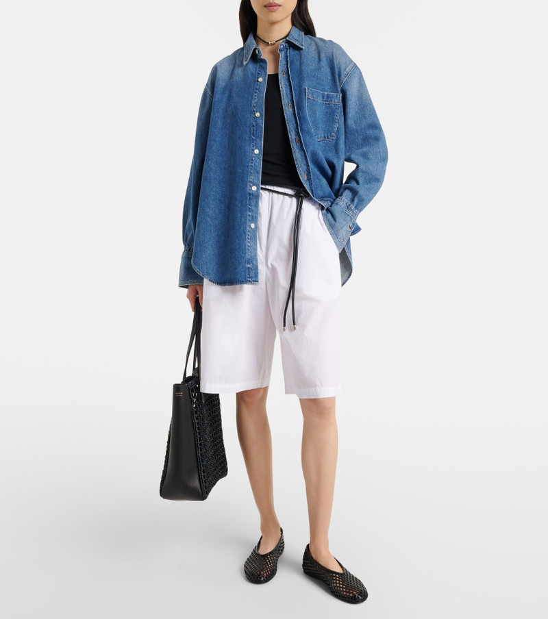 velvet Tomoko cotton poplin shorts outlook