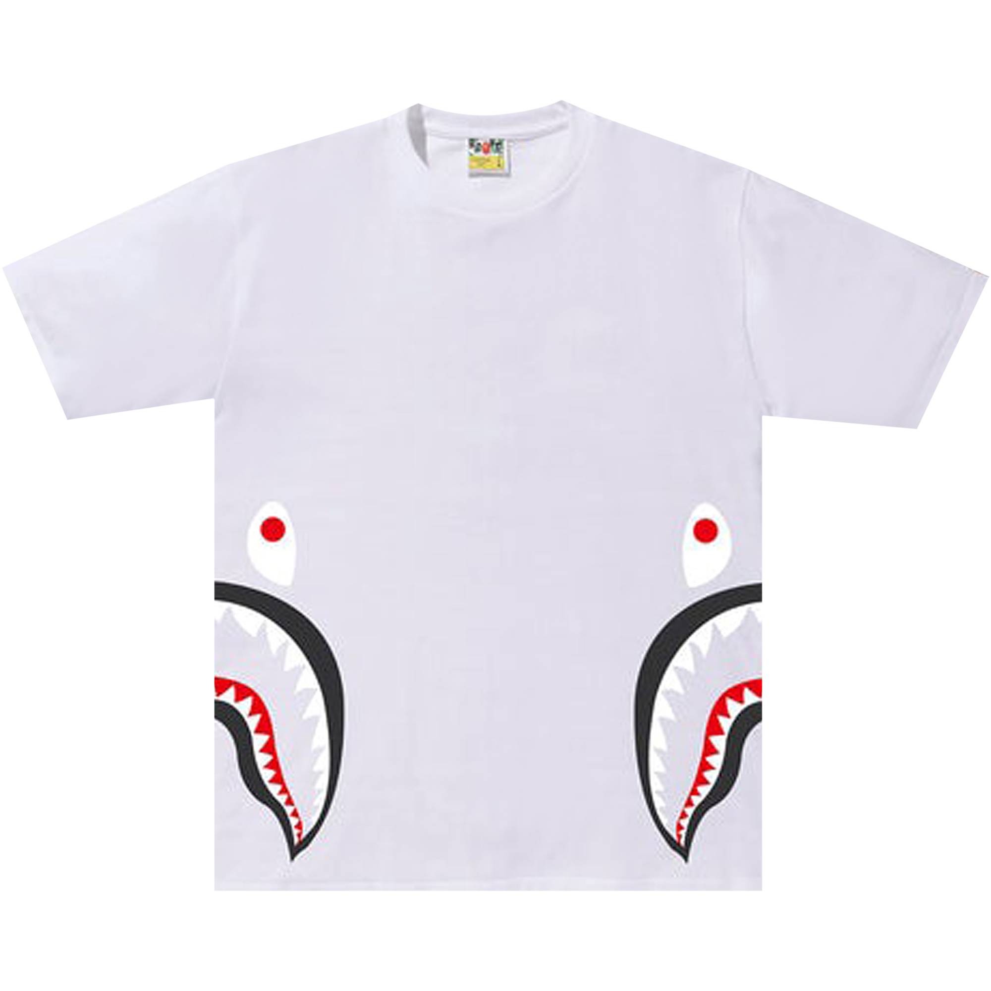 BAPE Side Shark Tee 'White' - 1