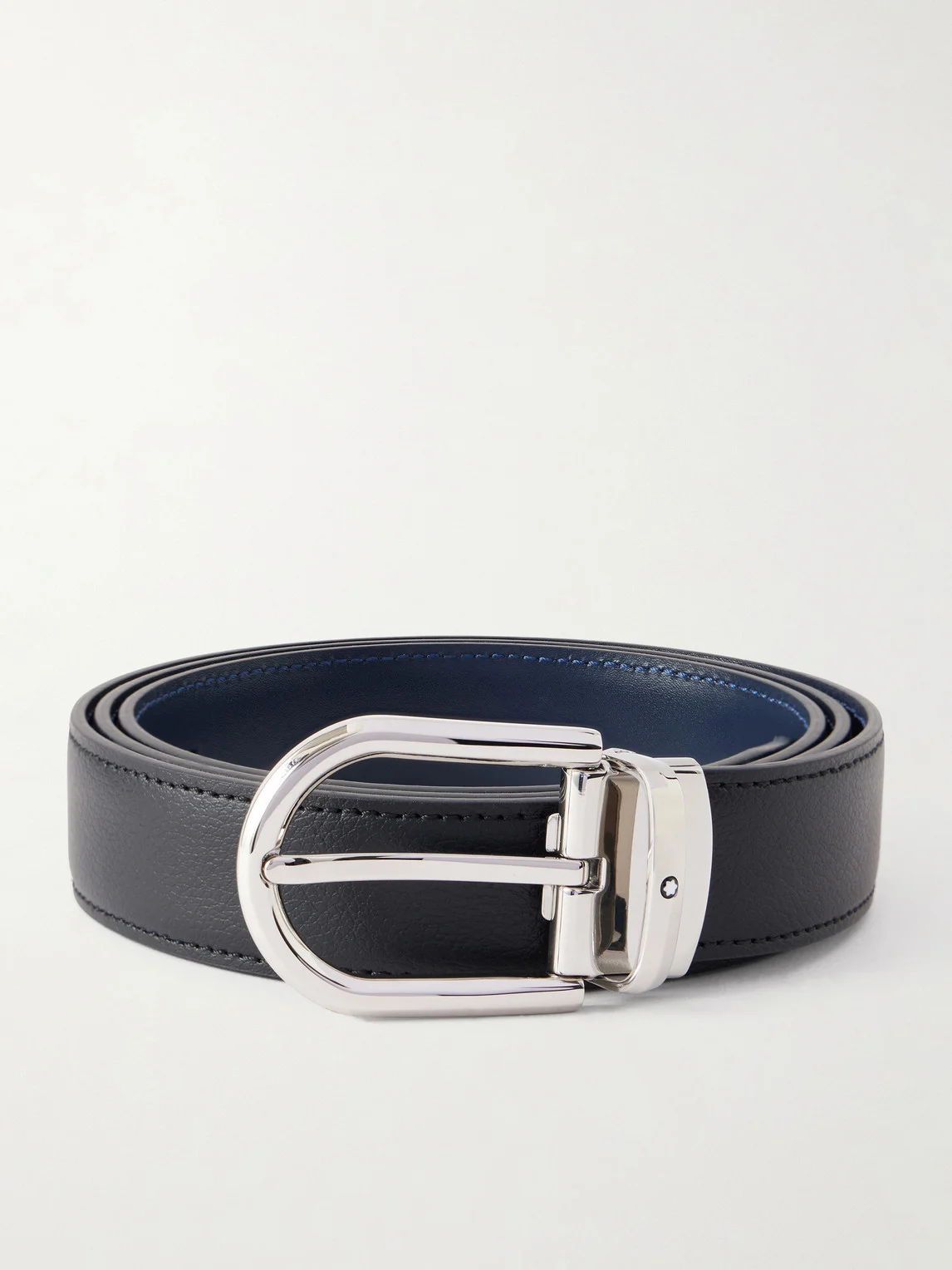 3cm Horseshoe Reversible Leather Belt - 1
