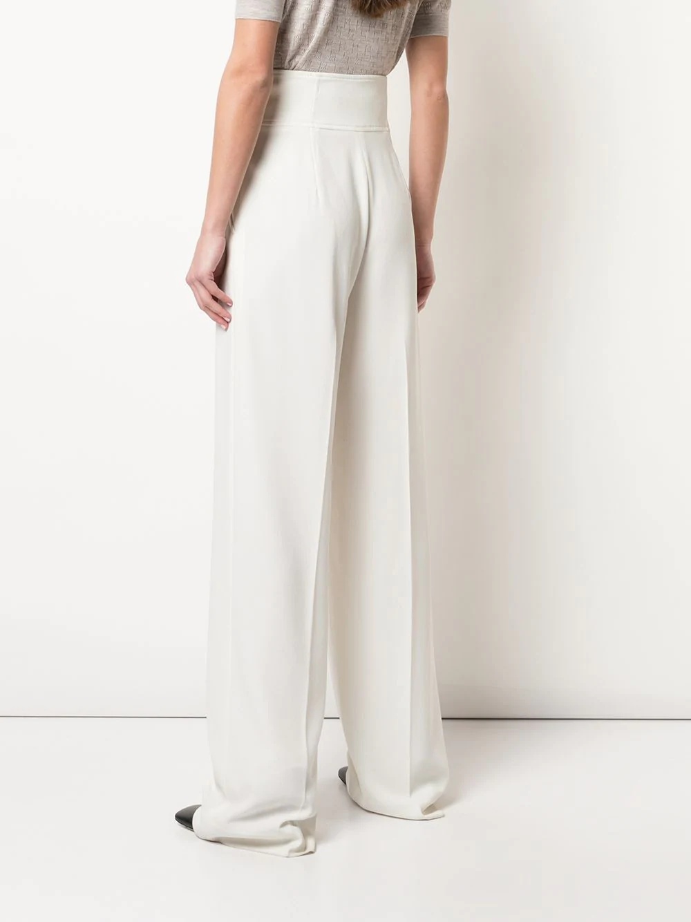 high waist flared trousers - 4