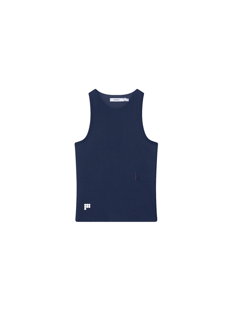Womens Court Side Tank Top - Granite Navy 1