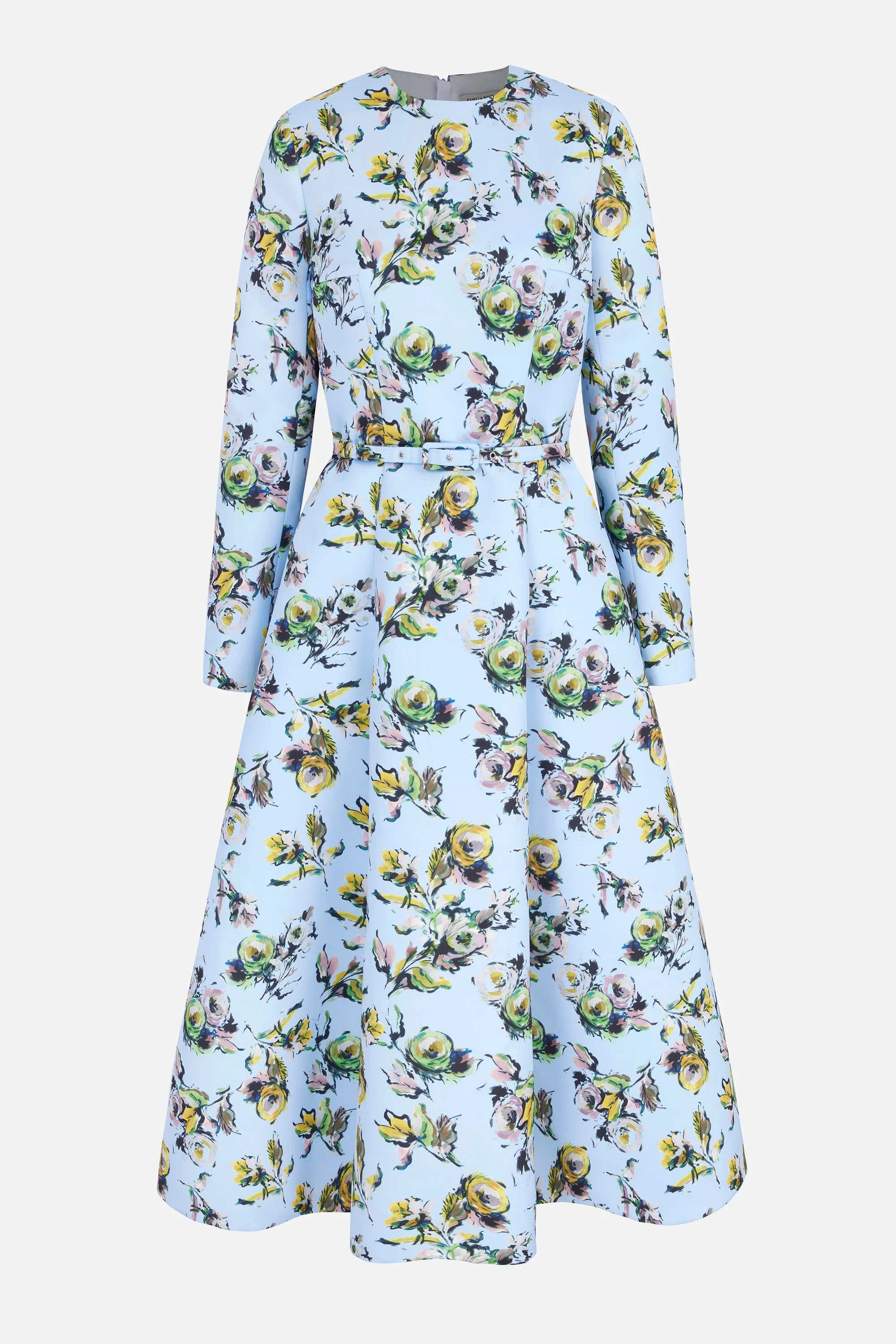 Capucine Dress In Yellow & Green Floral Print Genzianella - 1