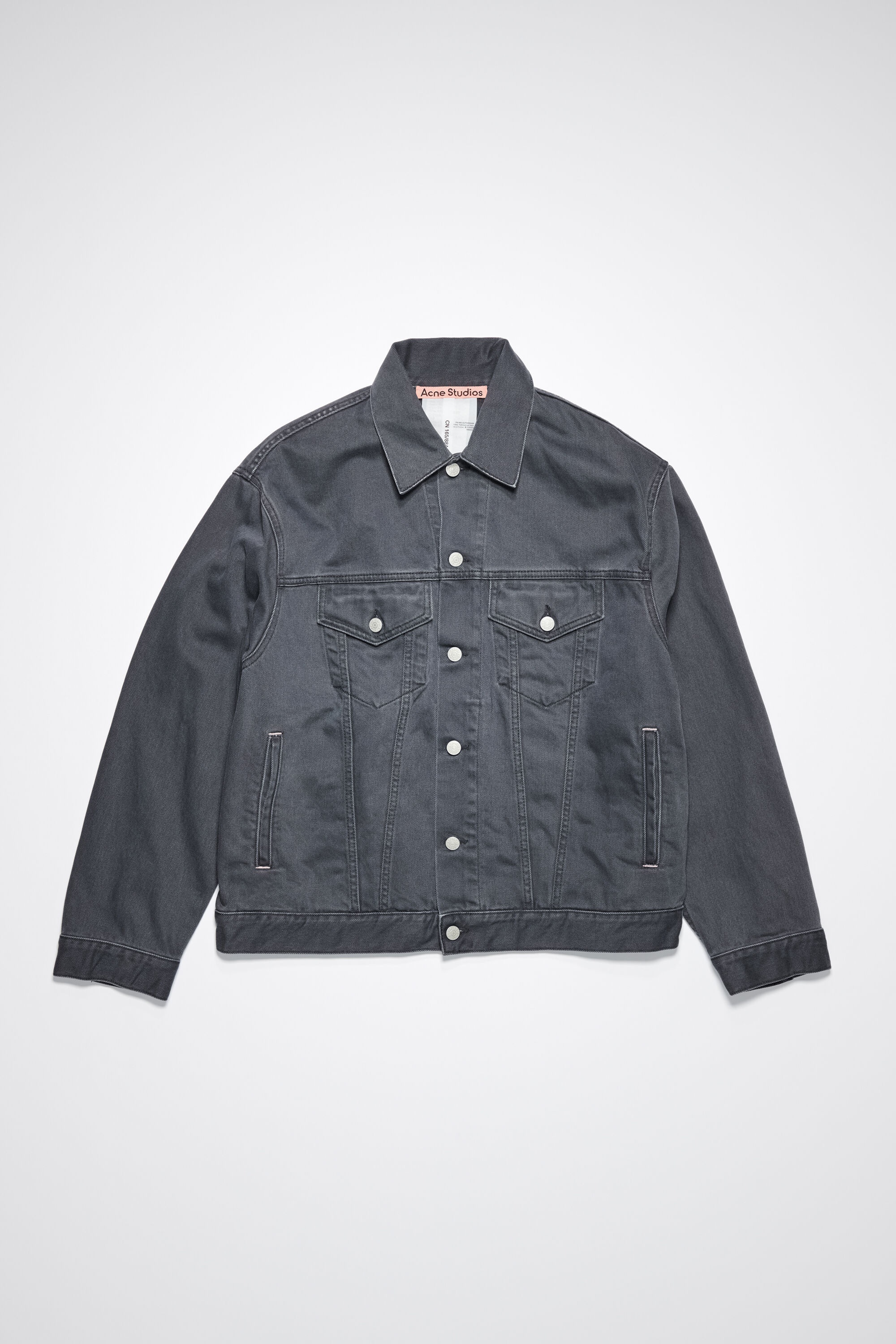 Relaxed fit denim jacket - Dark grey - 7