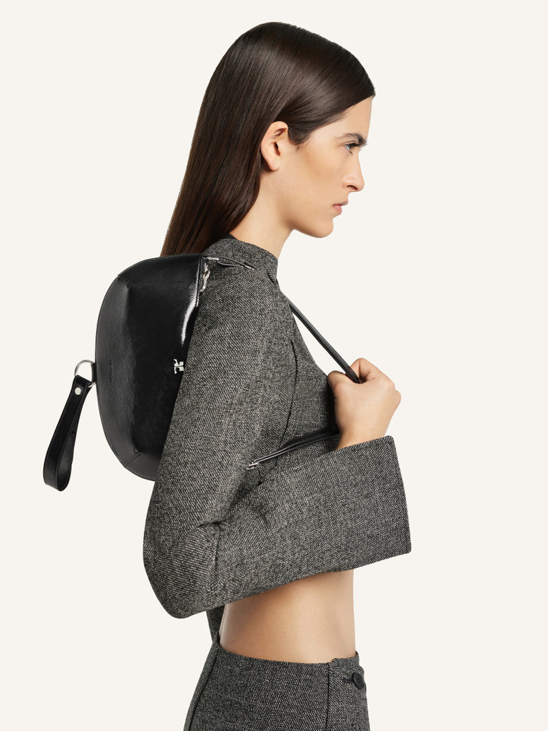 courrèges HOLY ECLIPSE NAPLACK LEATHER BAG outlook
