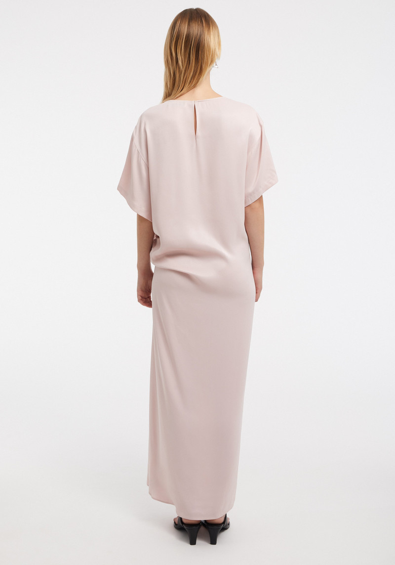 BIRD Knot detail satin dress 5