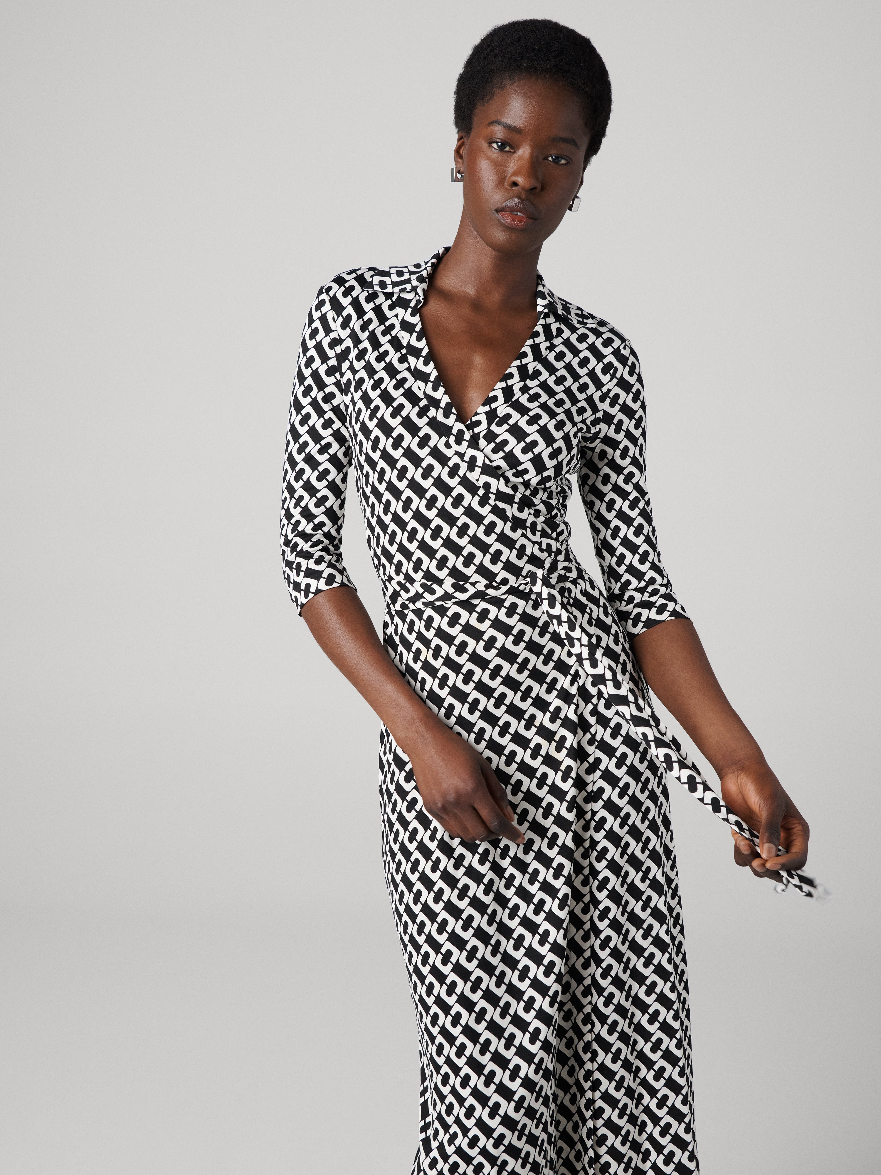 Abigail Silk Jersey Maxi Wrap Dress - 4