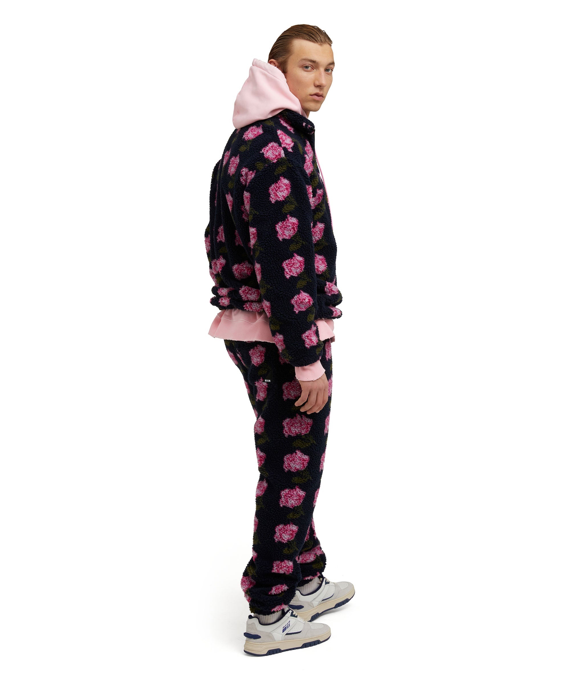 Jogger trousers in "Sherpa Jacquard" fabric - 5