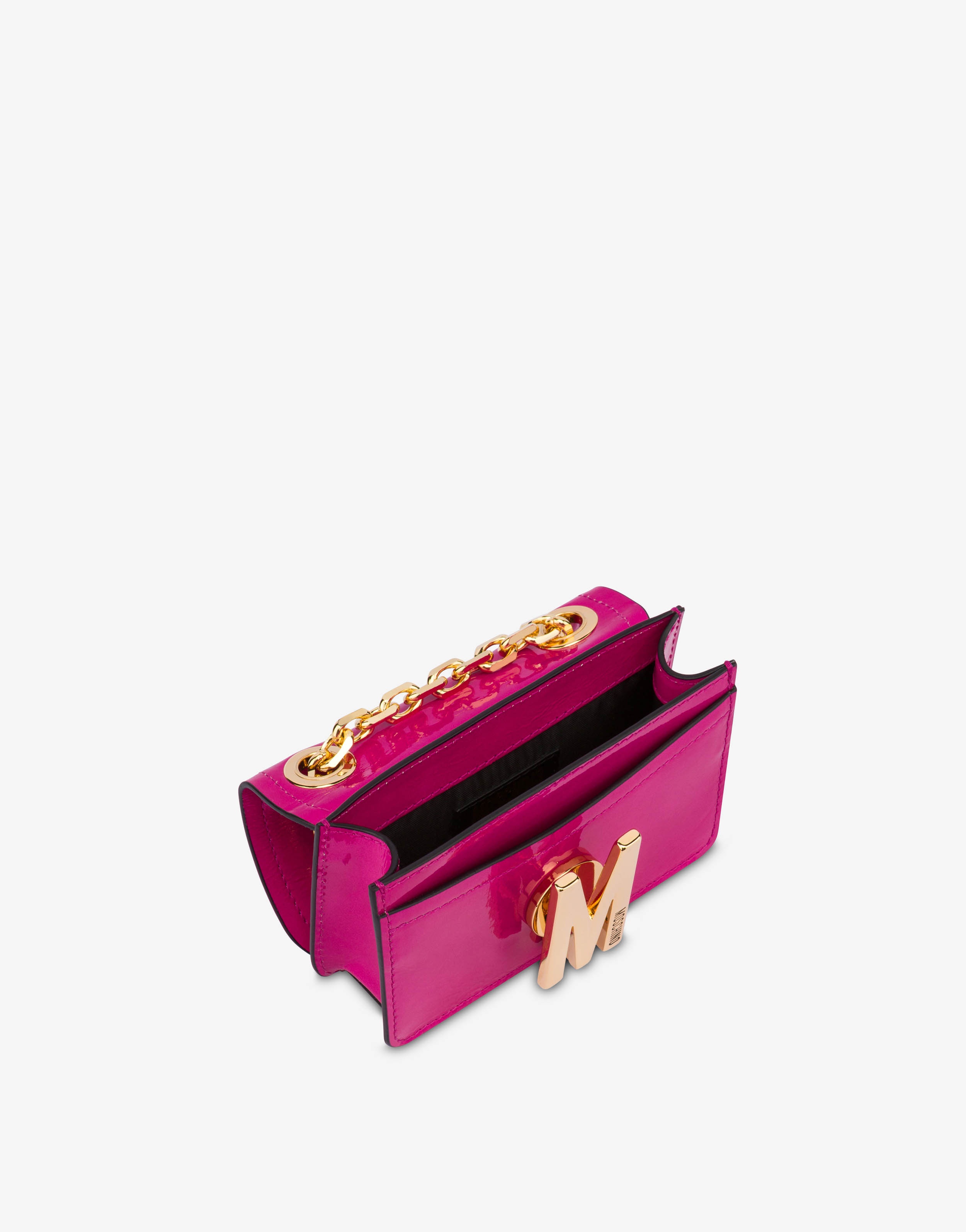 PATENT LEATHER MINI M SHOULDER BAG - 3