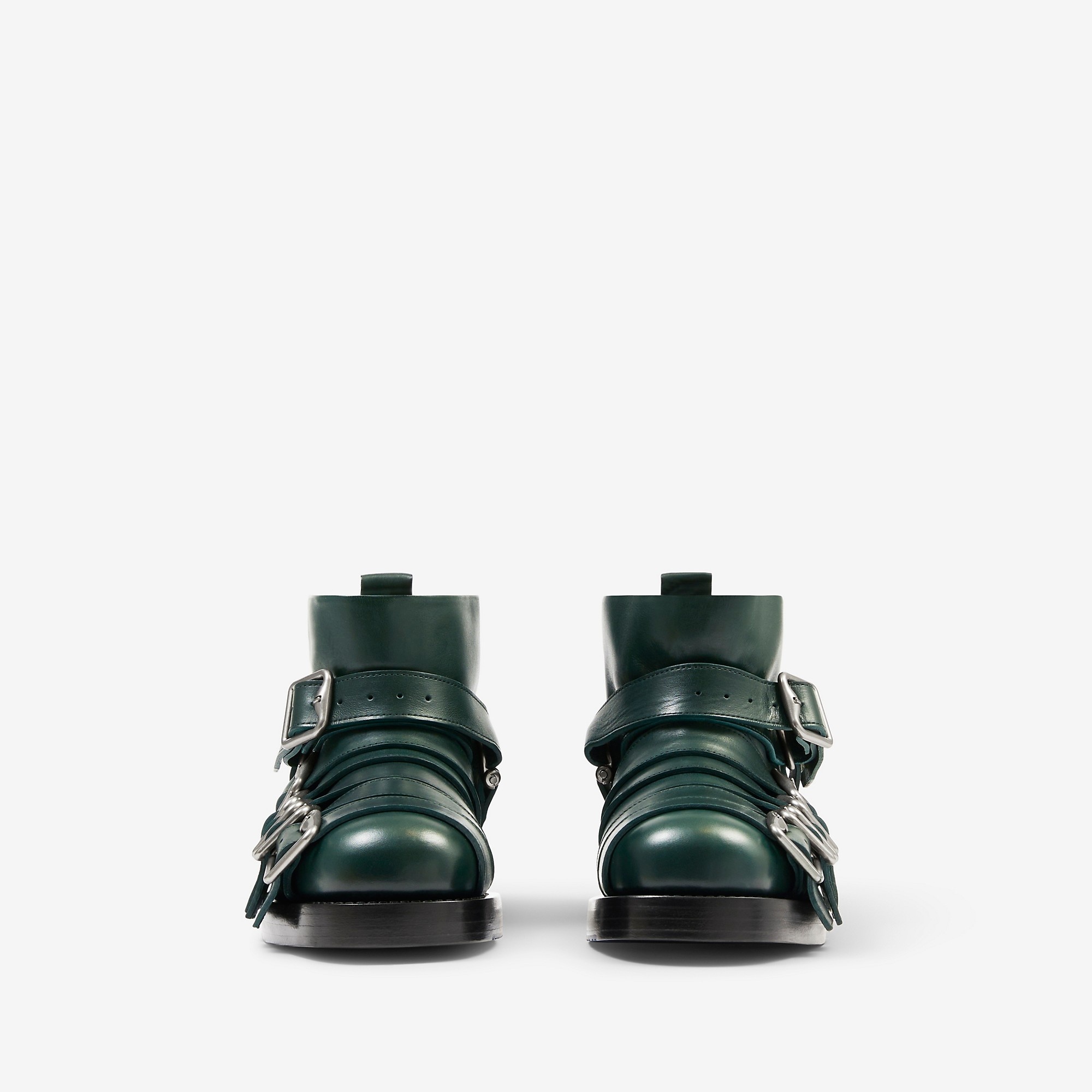 Leather Strap Boots - 3