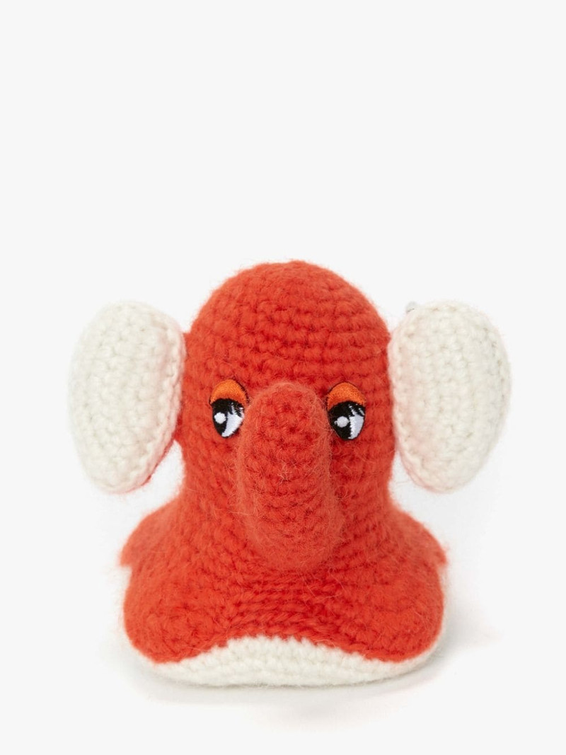 KNITTED ELEPHANT KEYRING 1