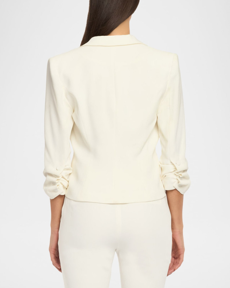 Cinq à Sept Khloe Petite Cropped 3/4-Sleeve Blazer outlook