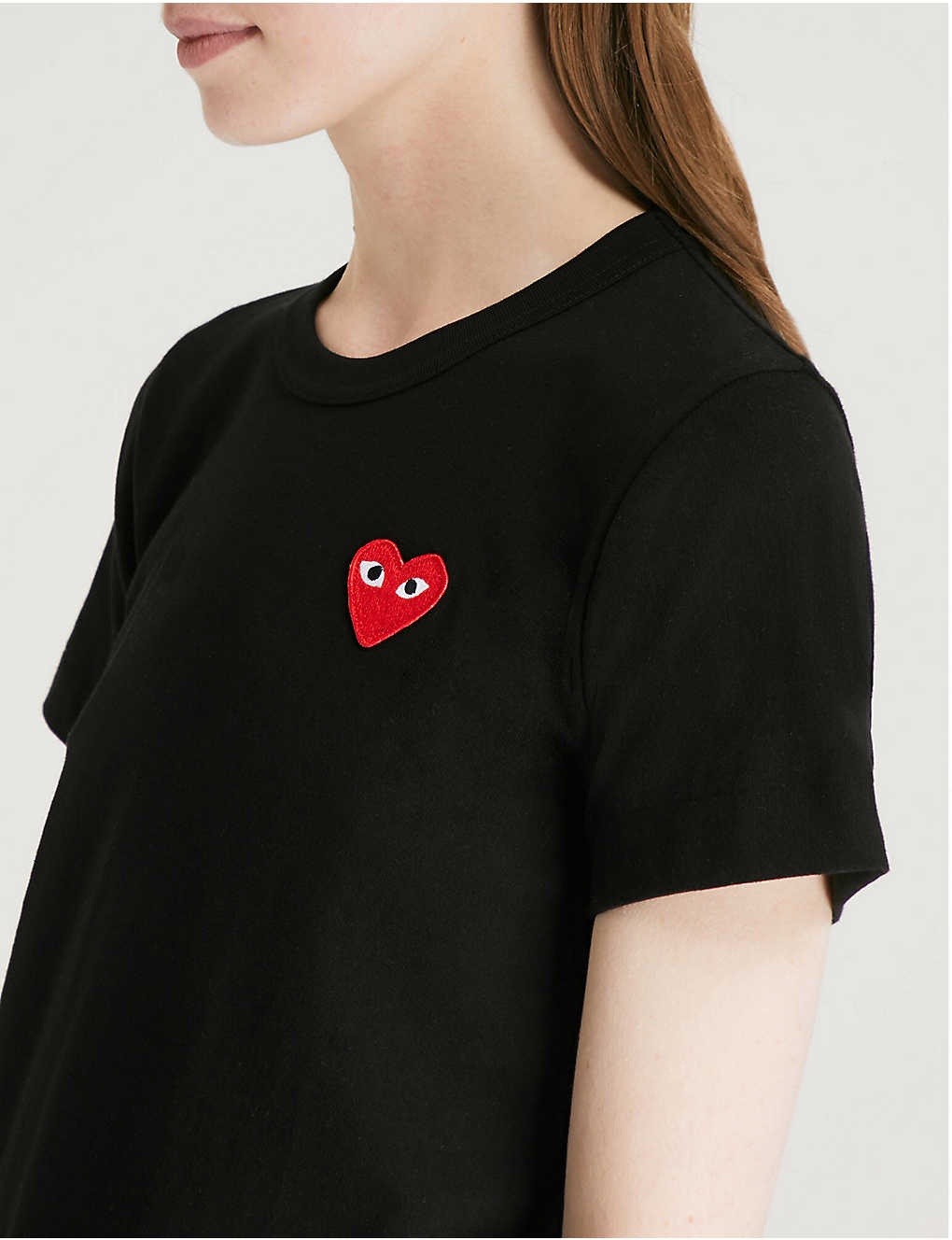 Heart logo-embroidered cotton-jersey T-shirt - 5