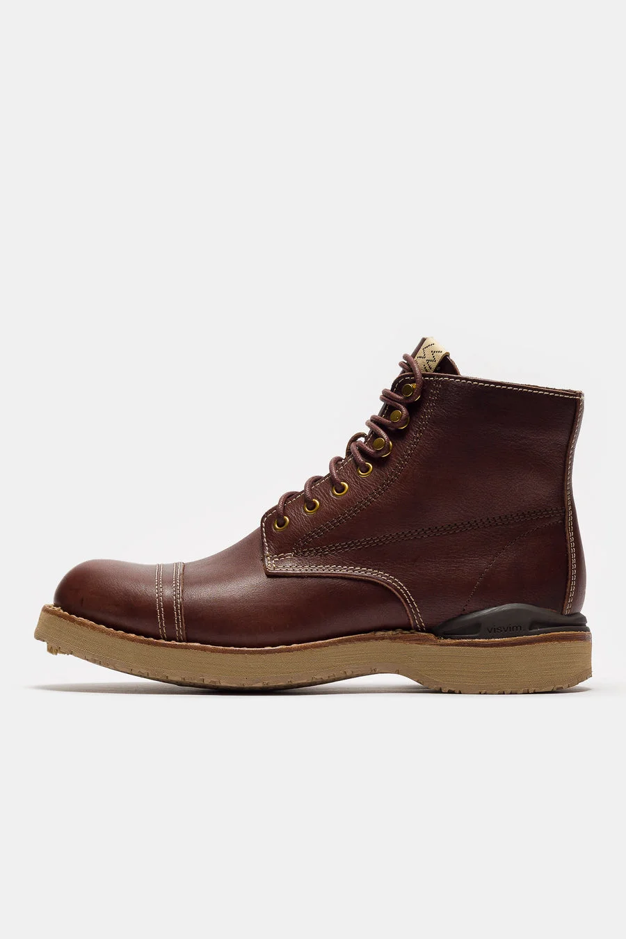 Virgil Cap-Folk Boot in Dark Brown - 1