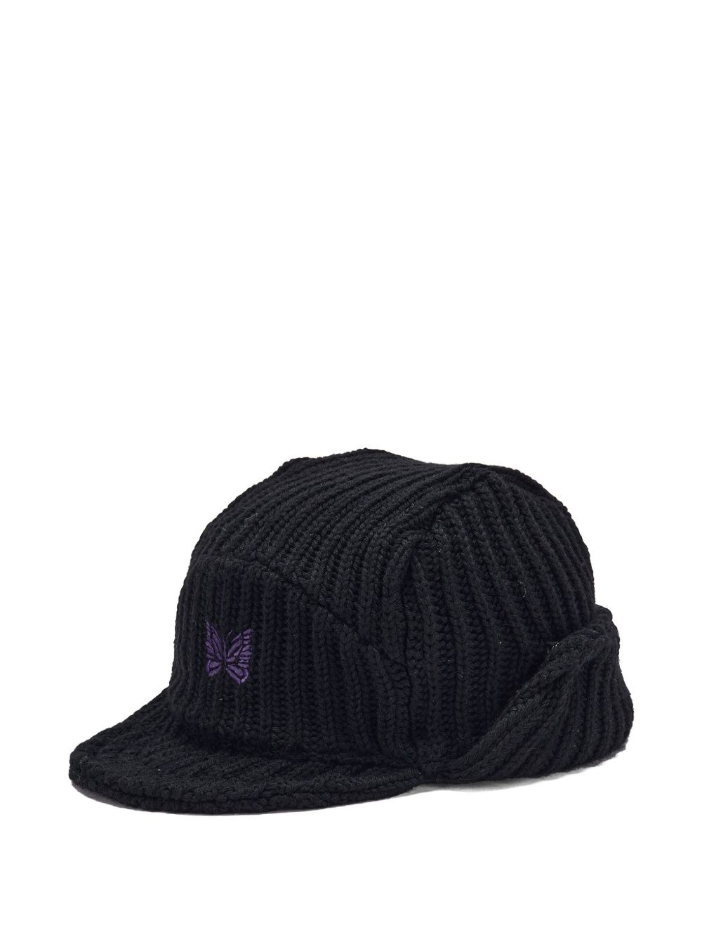 ribbed butterfly beret - 3