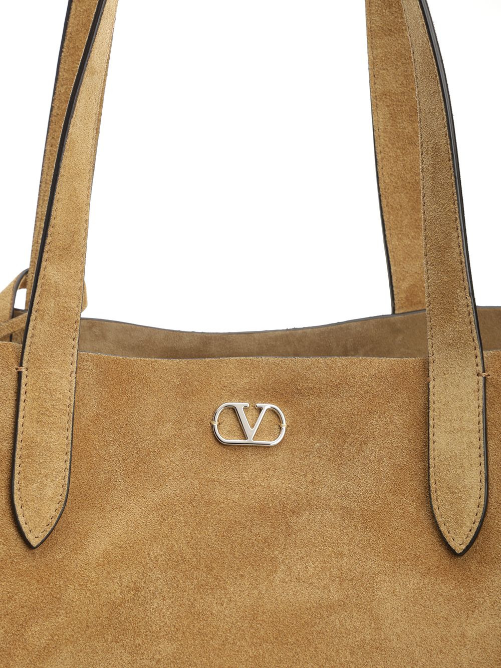 NellcôTe Large Suede Shopping Bag Handbags Brown - 6