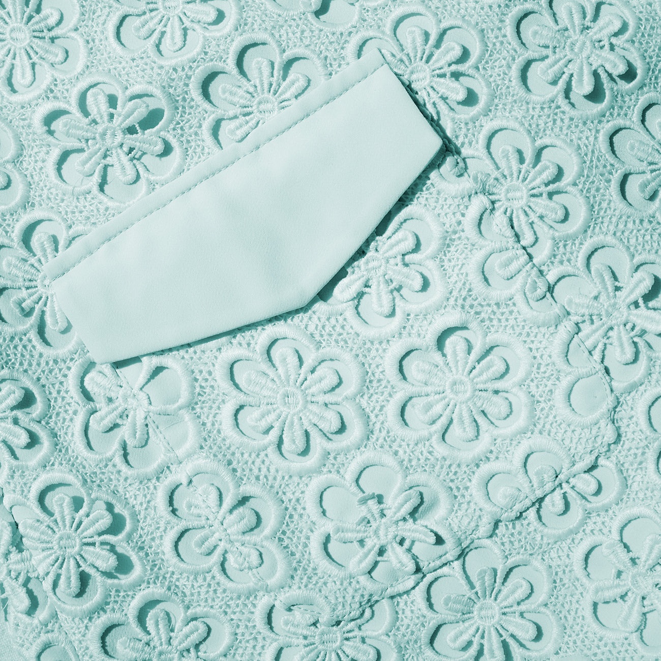 Blue Daisy Guipure Skort - 4
