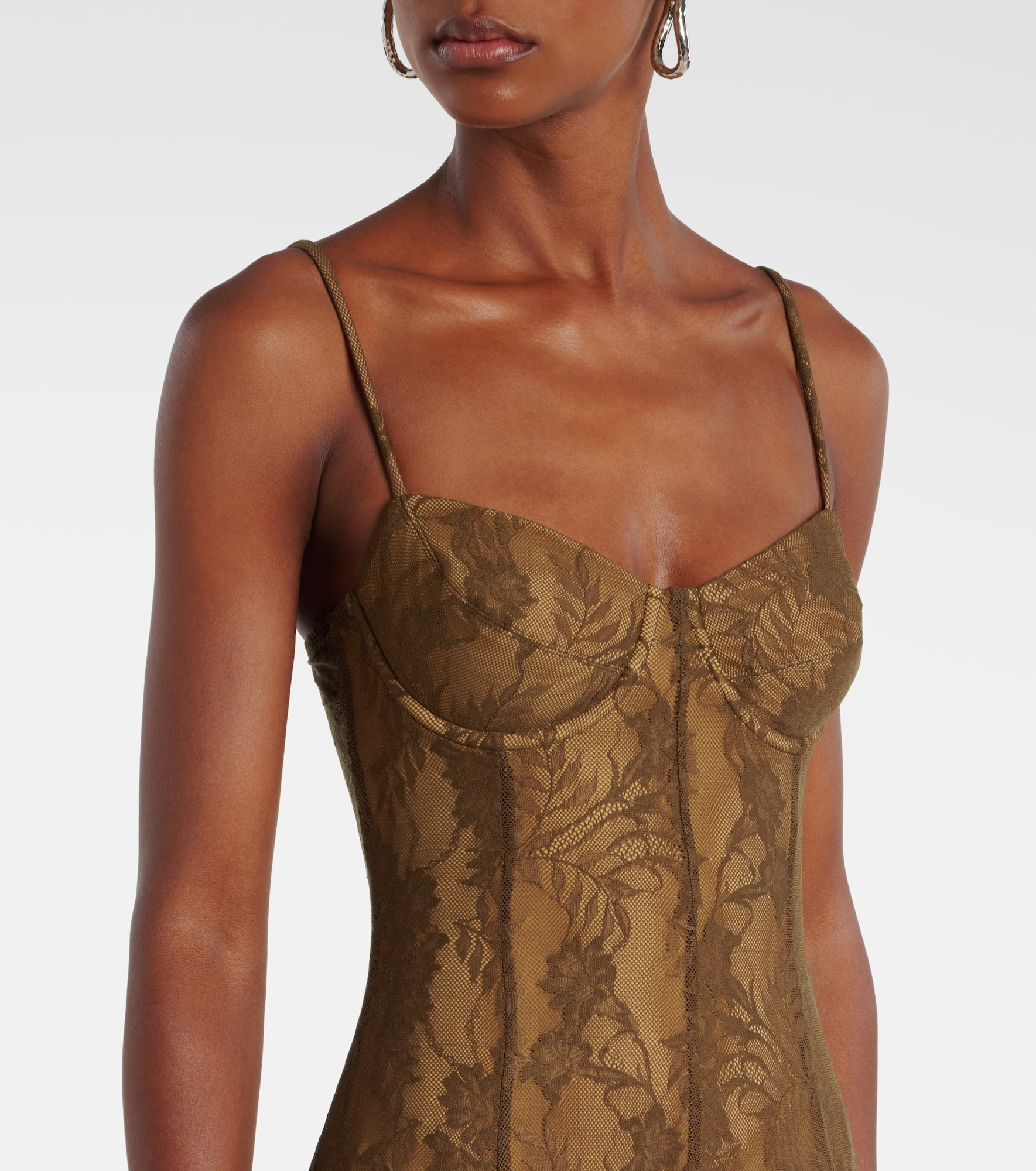 Lace midi dress - 4
