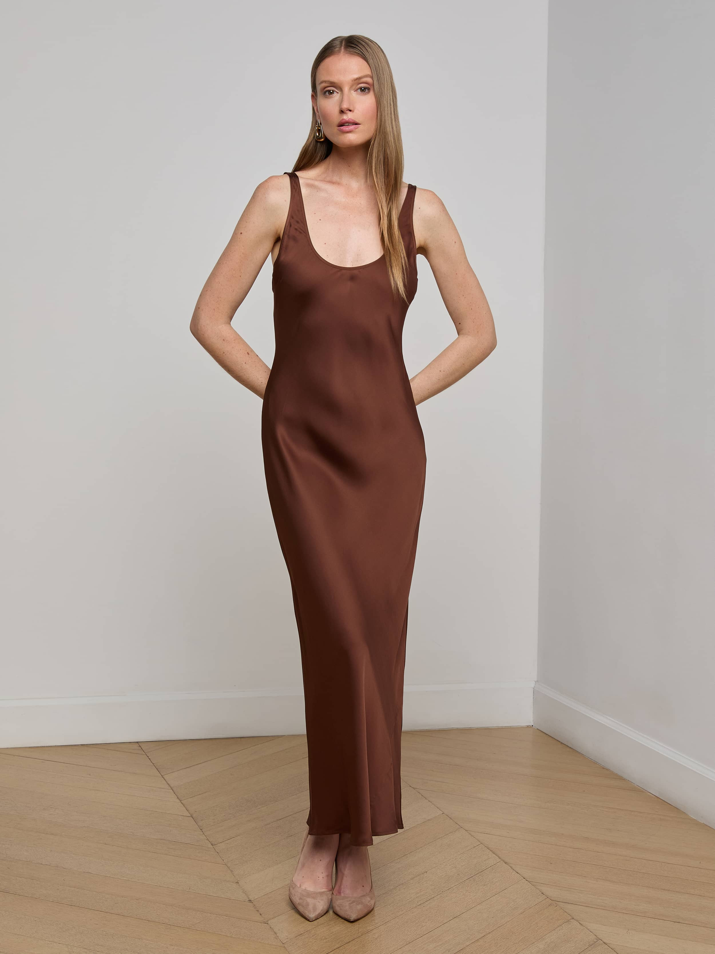 Akiya Satin Maxi Dress - 2