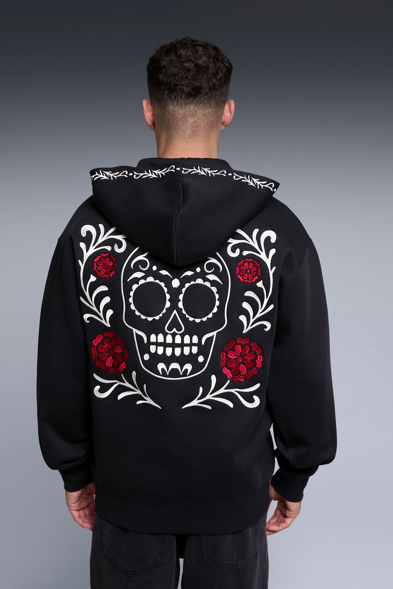 Dia De Muertos Relaxed Hoodie 4
