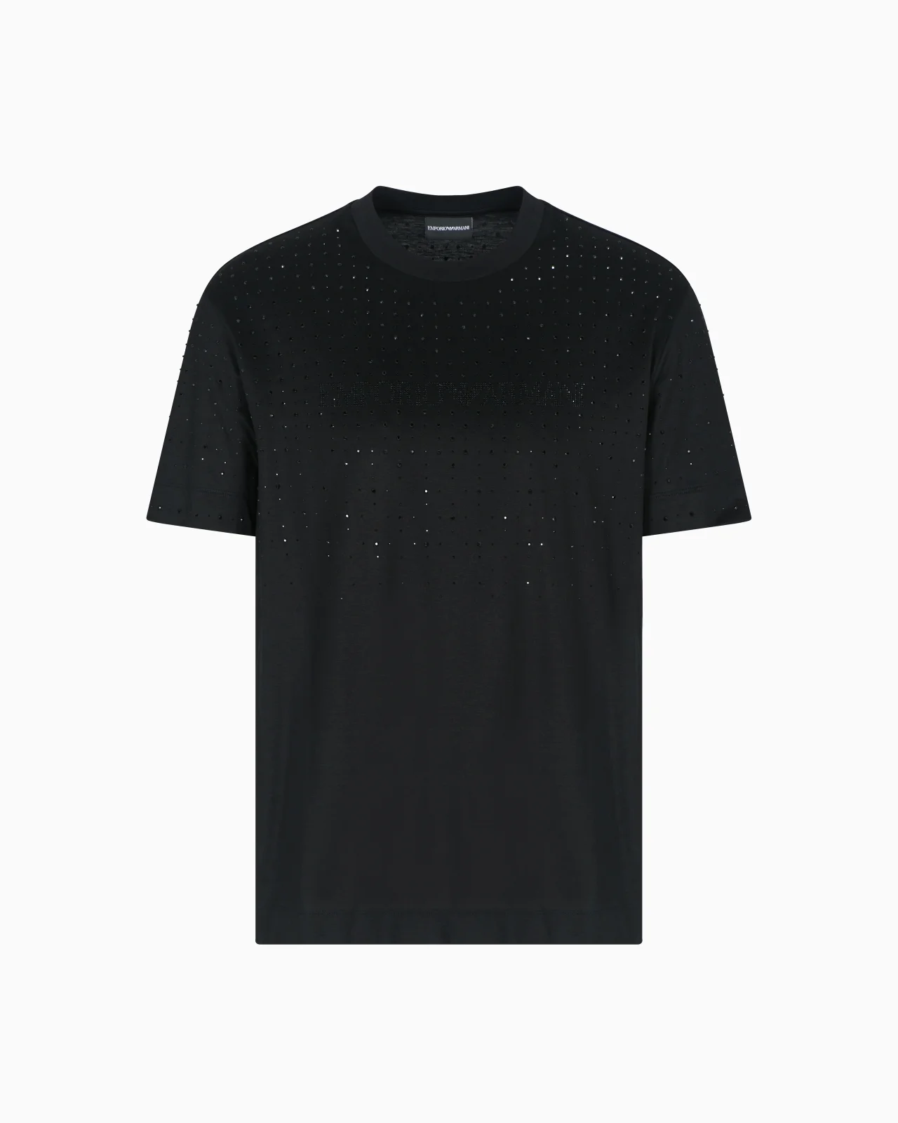 CLUBWEAR T-SHIRT IN A LYOCELL BLEND JERSEY WITH RHINESTONES - 1