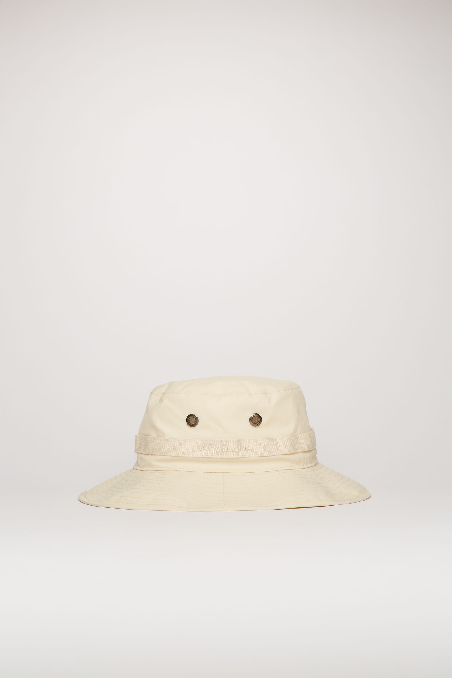 Logo-embroidered bucket hat champagne beige - 4