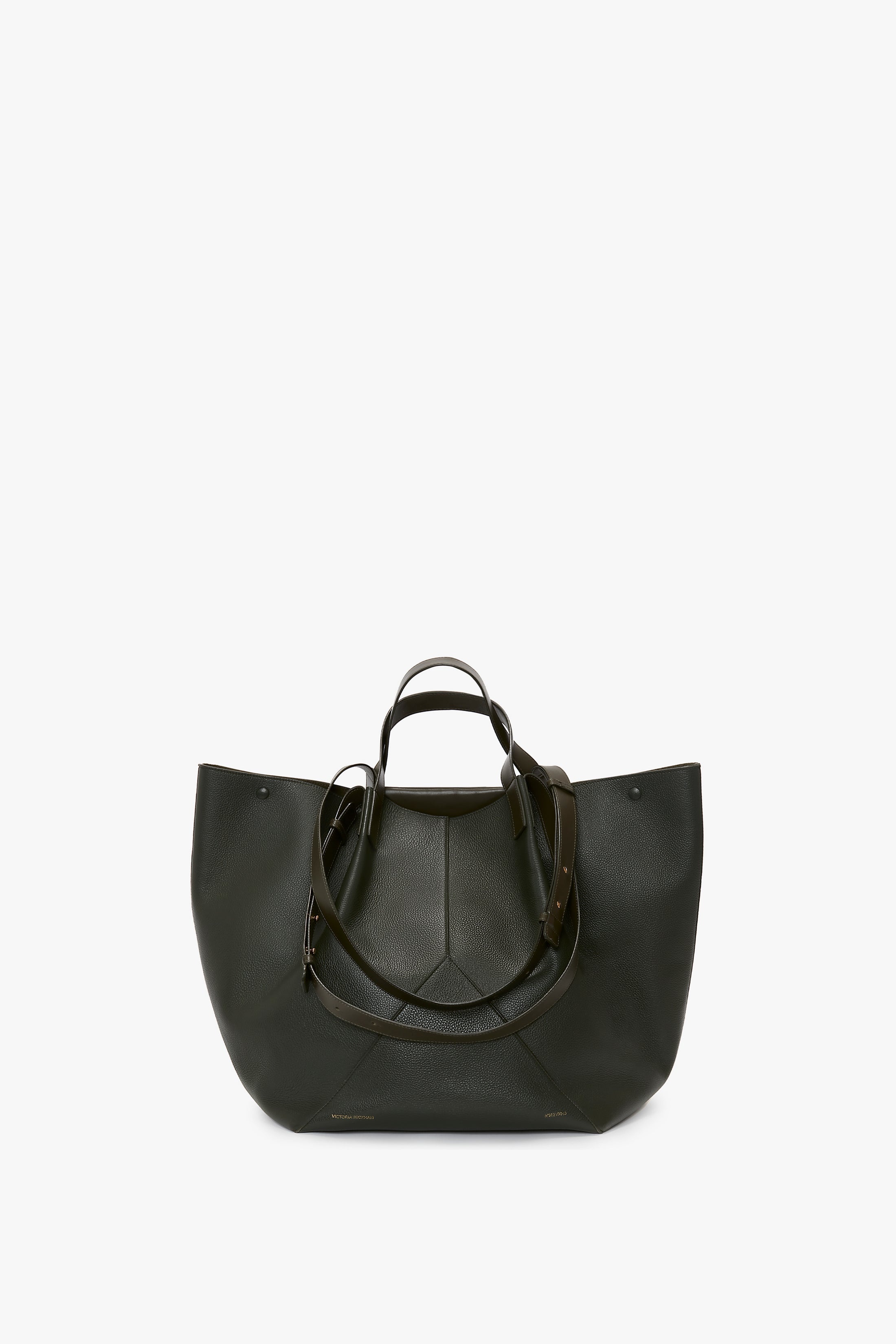 The Jumbo Tote In Loden Leather - 6