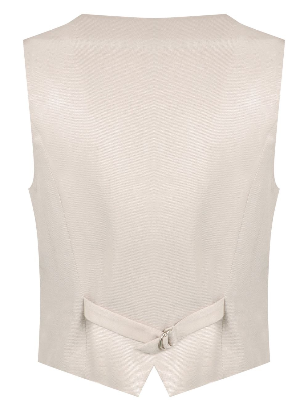 V-neck denim gilet - 2
