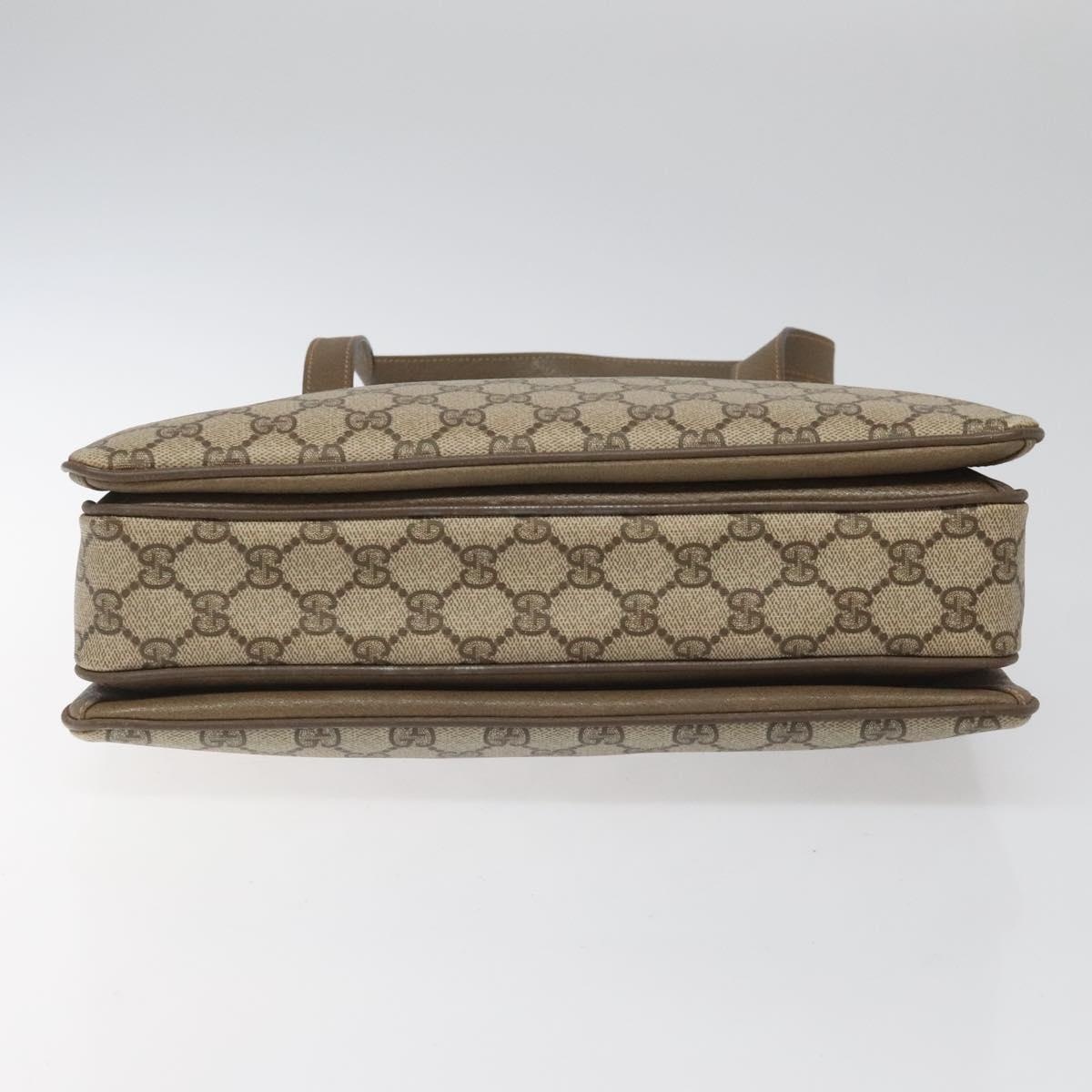 GUCCI GG Supreme Web Sherry Line Hand Bag Pvc Beige Gold 41 02 079 - 5