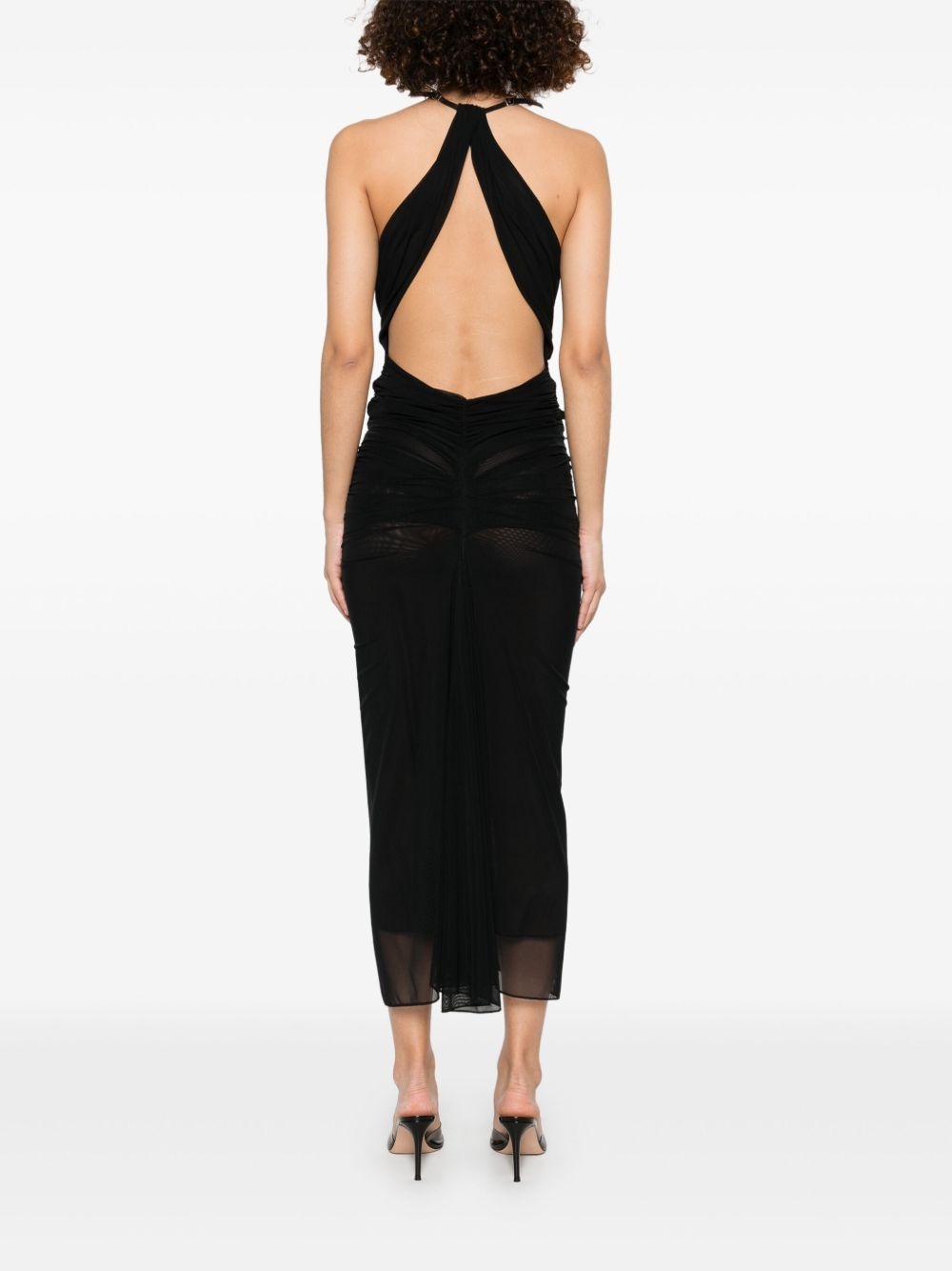 ruched maxi dress - 4