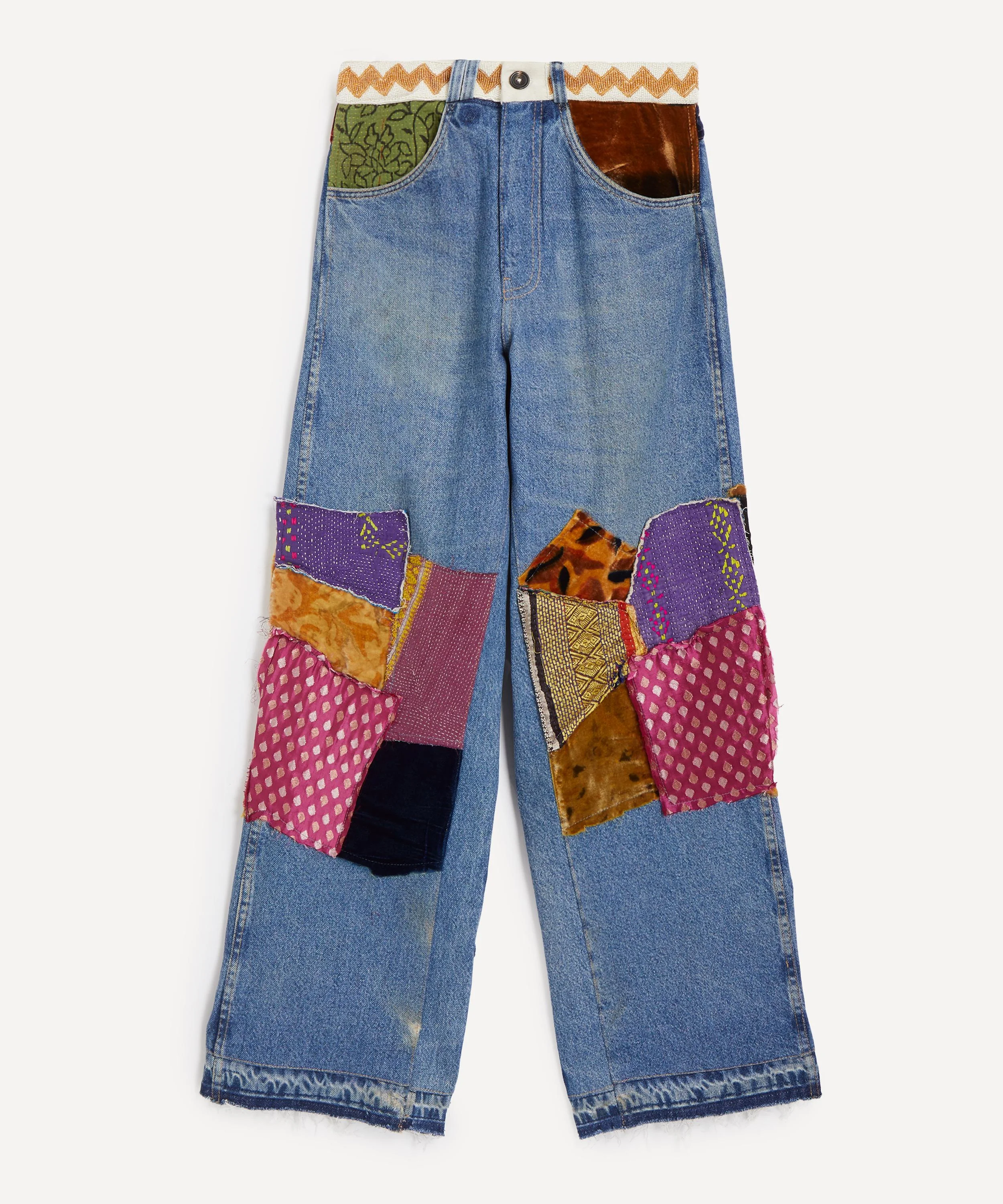 Manali Patchwork Jeans - 1