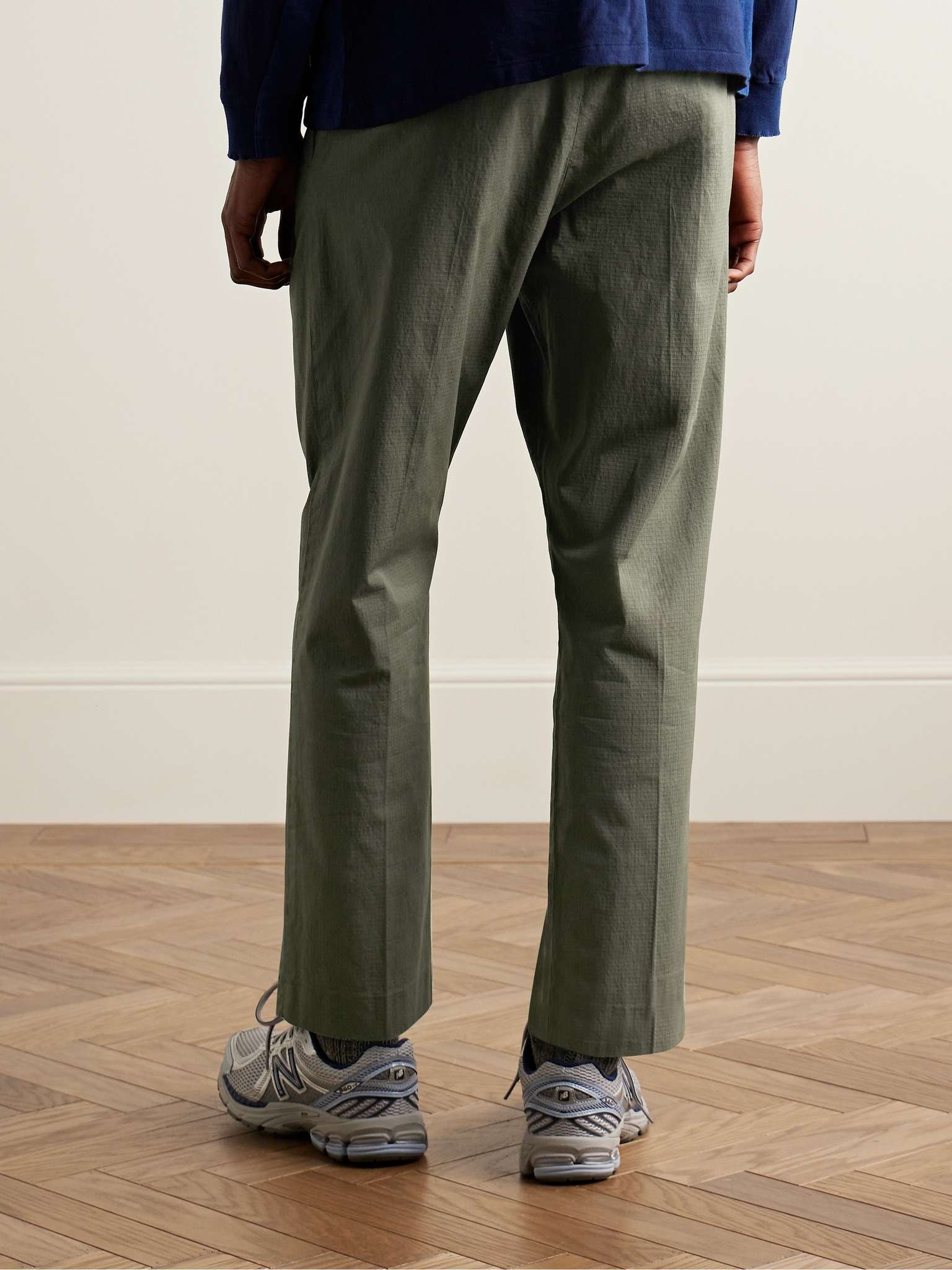 Bill 1449 Straight-Leg Stretch Organic Cotton Ripstop Trousers - 3