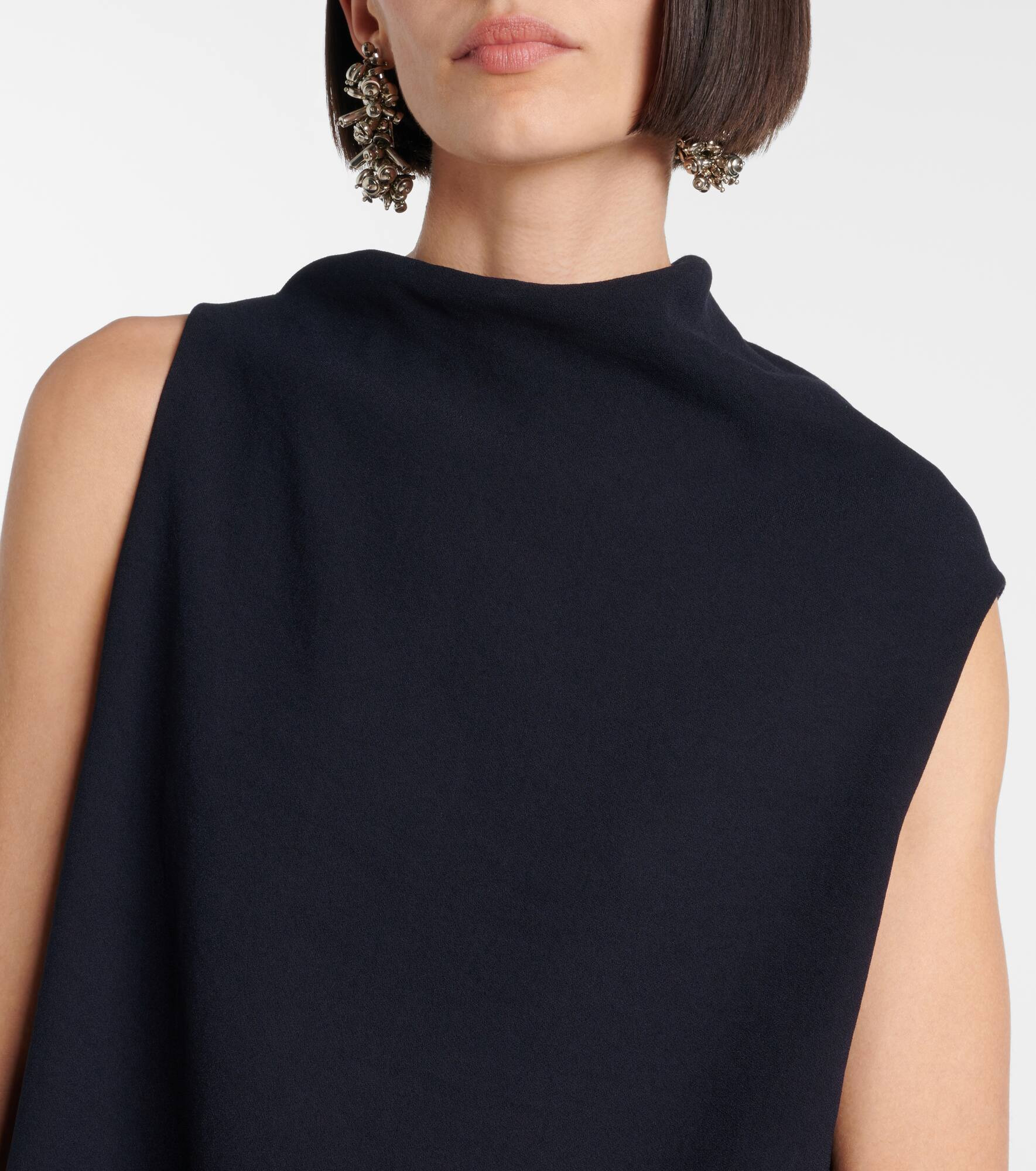 Asymmetric draped top - 4