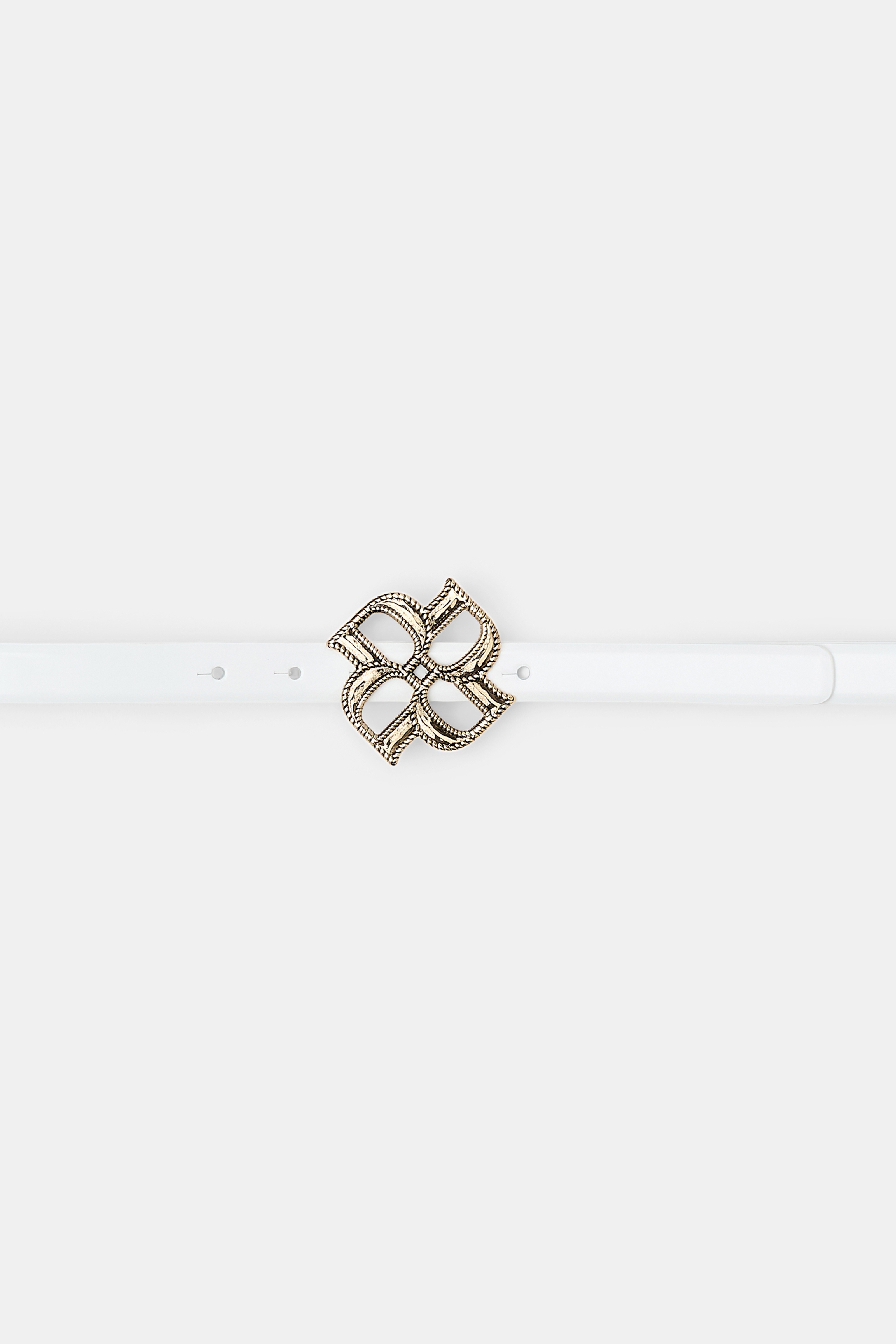 SUBTLE SHINE d rose buckle belt - 7