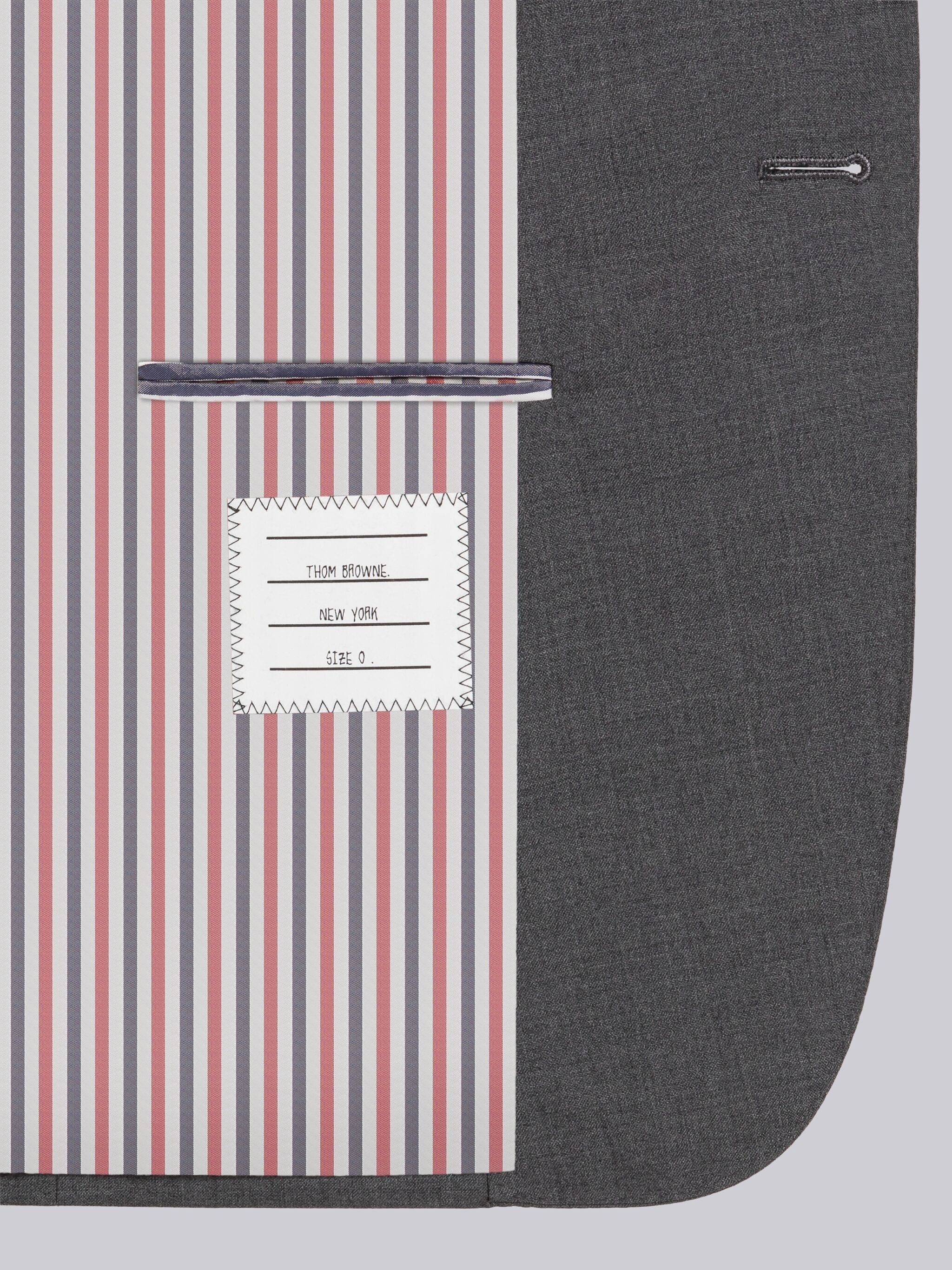PLAIN WEAVE SUITING 4-BAR CLASSIC SPORT COAT - 6